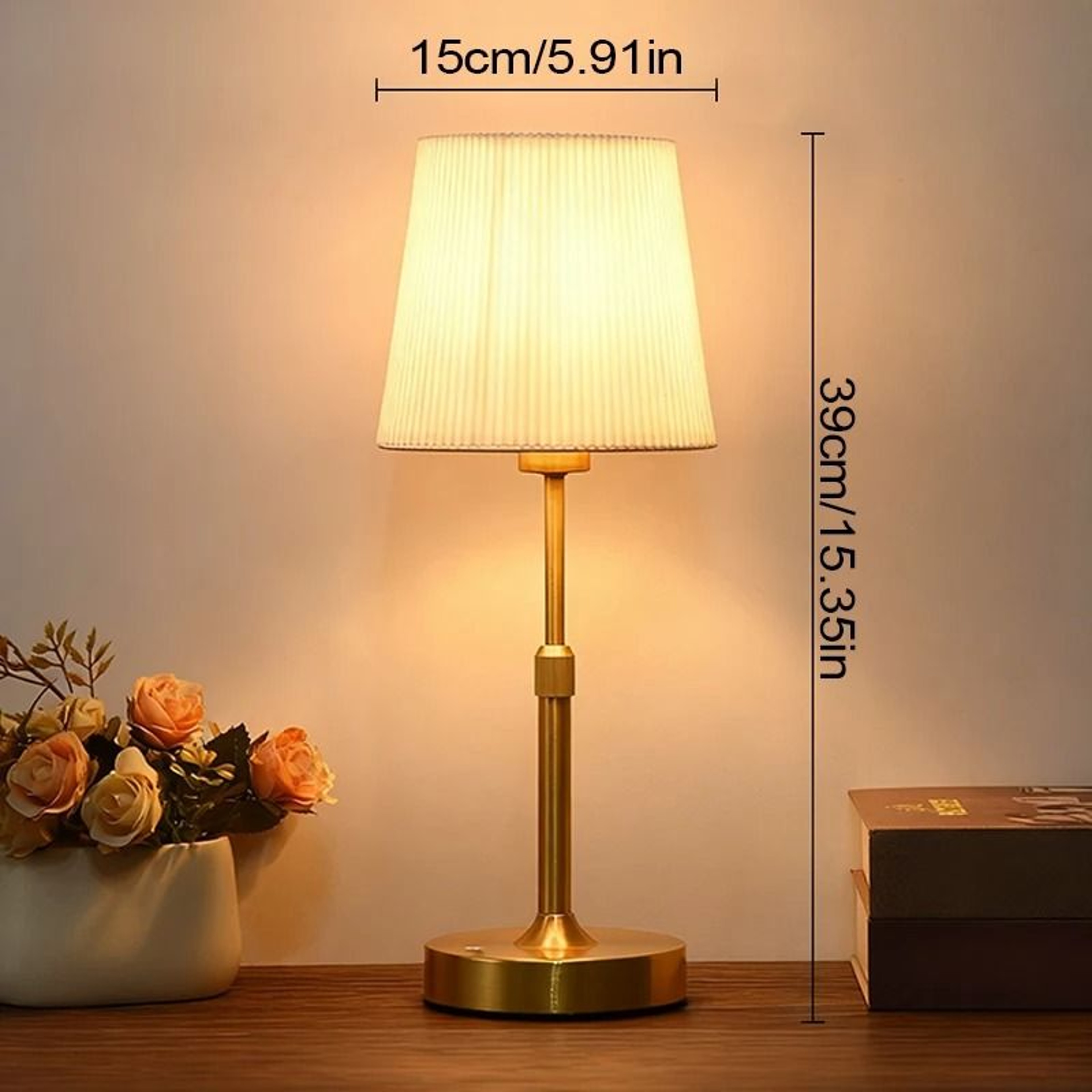 Fabric Touch Table Lamp Rechargeable Bedside Desk Light With Replaceable Bulb For Hotel Room 8
