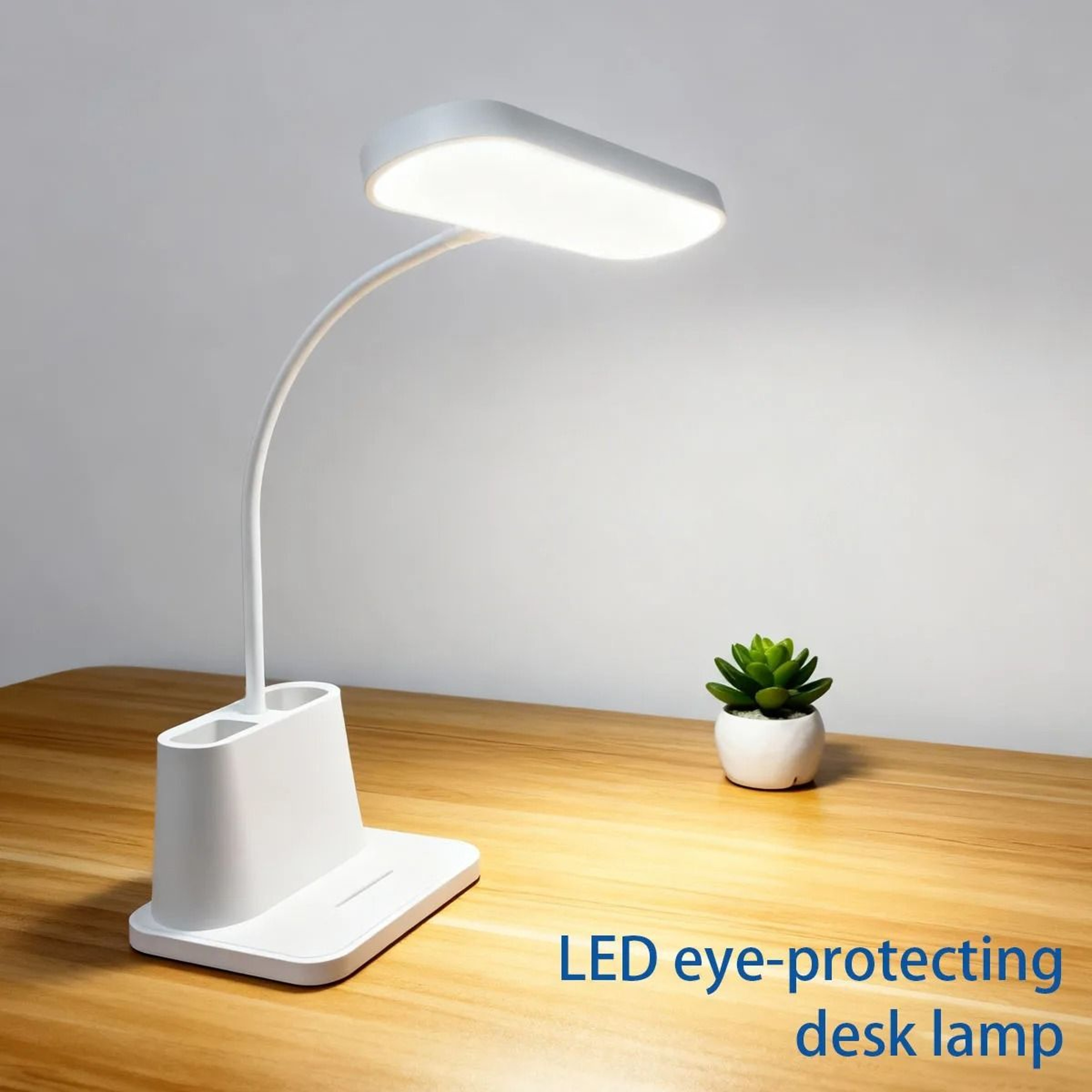 LED Dimmable Wireless Table Lamp 3 Level Touch Rechargeable Night Light For Office Room Study 0