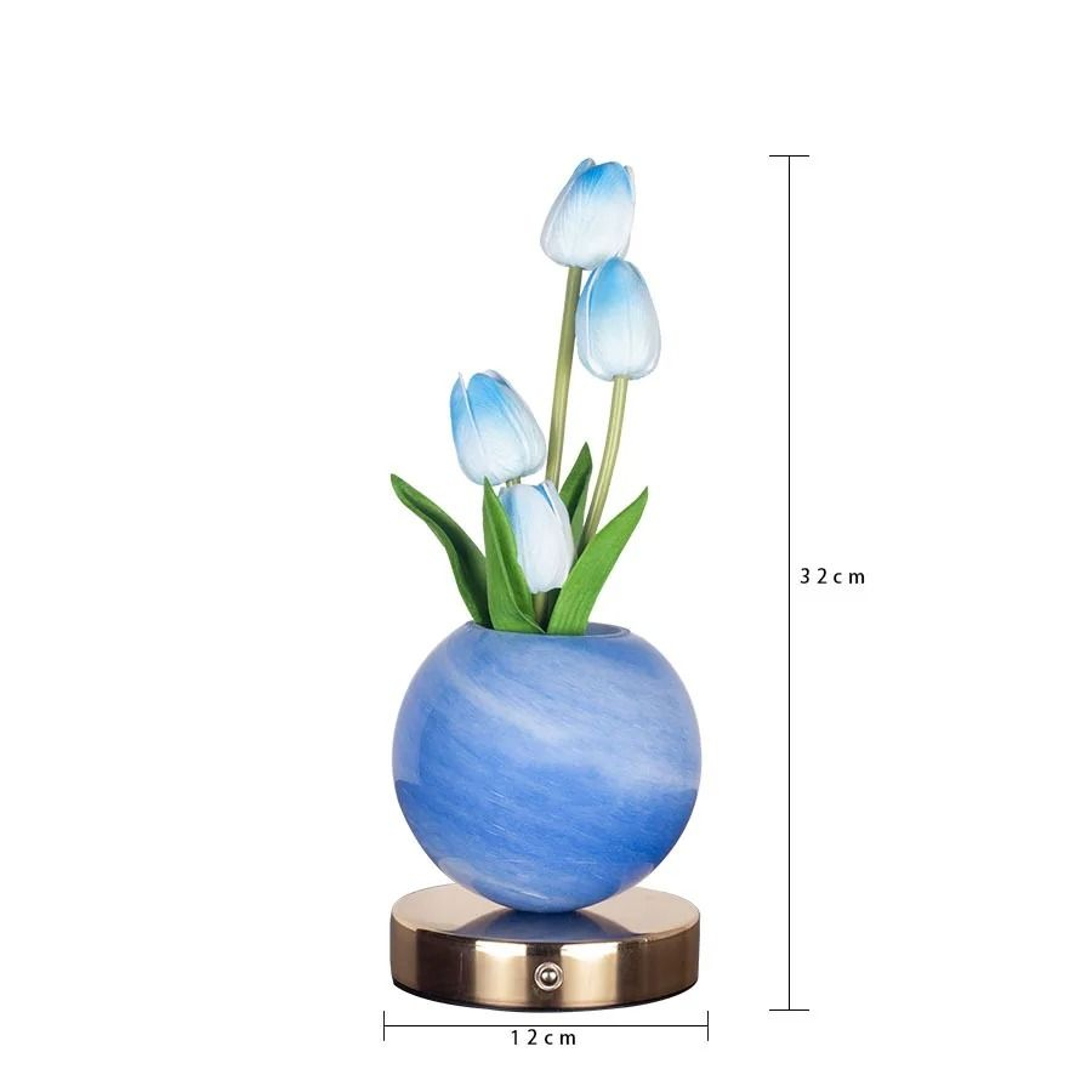 Tulip LED Floral Night Light USB Rechargeable Bedside Table Lamp For Bedroom Christmas Decor 3