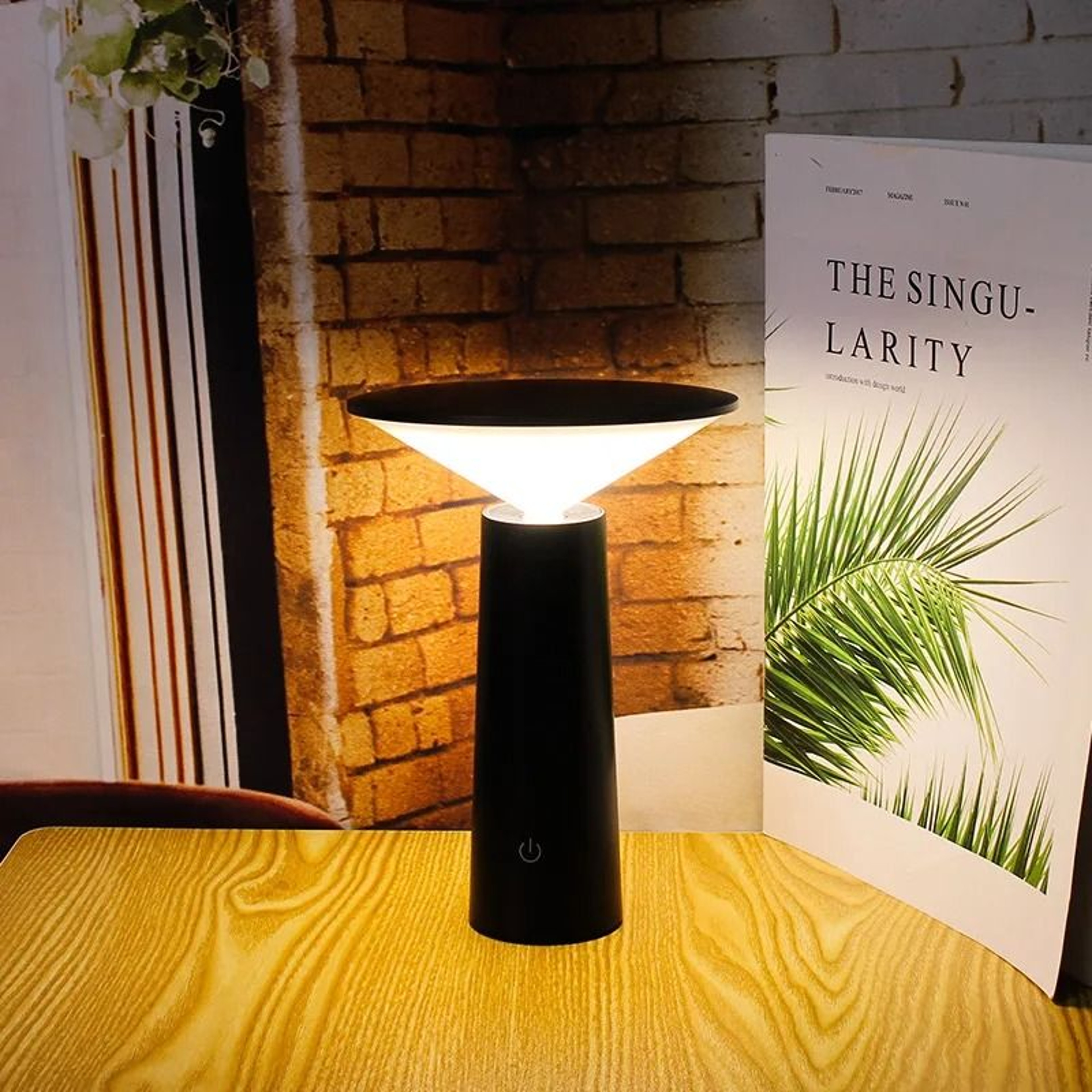 Smart Touch  Remote Control LED Table Lamp USB Rechargeable Bedside Night Light For Bedroom Bar 2