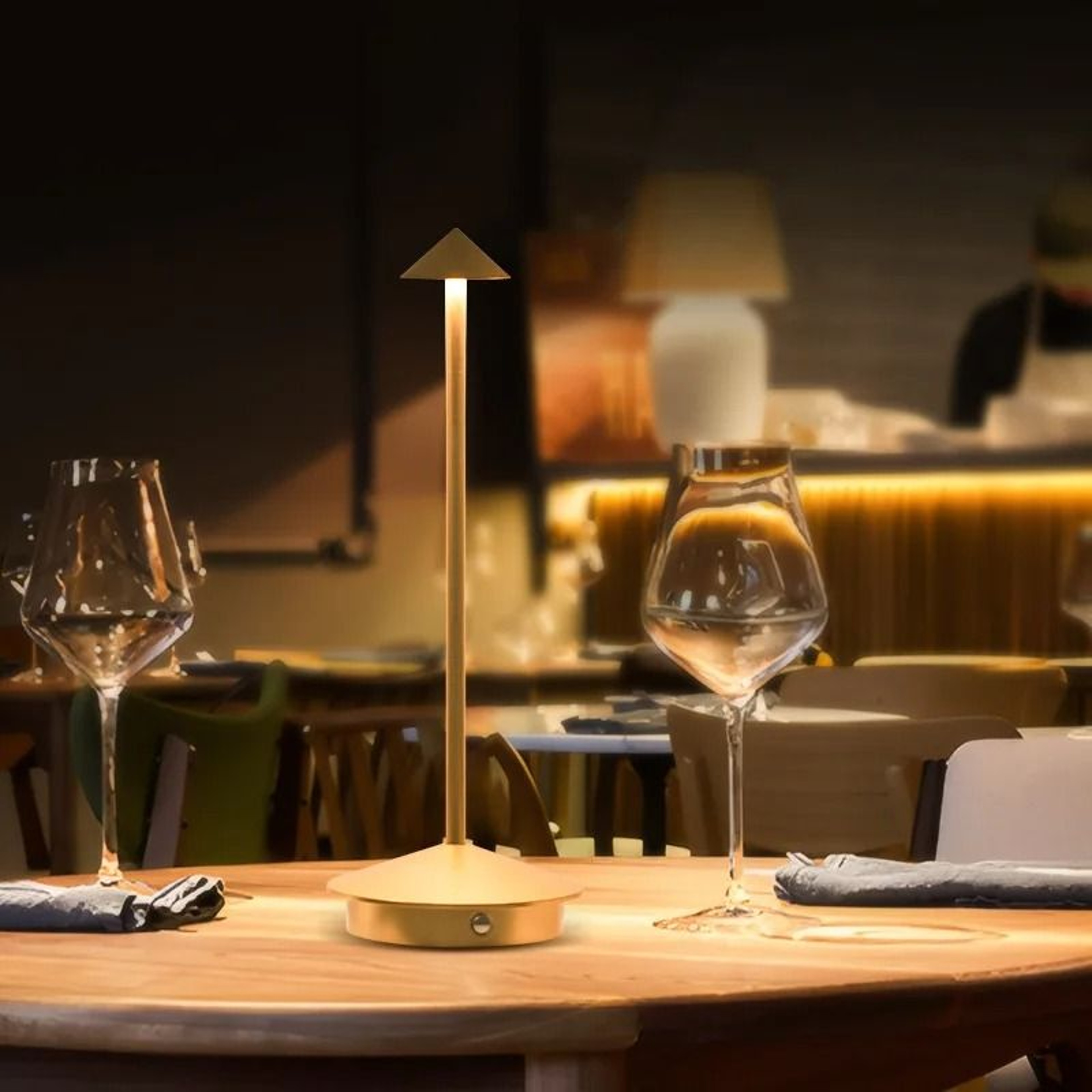 TypeC Rechargeable Touch LED Table Lamp Creative Portable Desk Light For Hotel Bar Cafe Dining 5