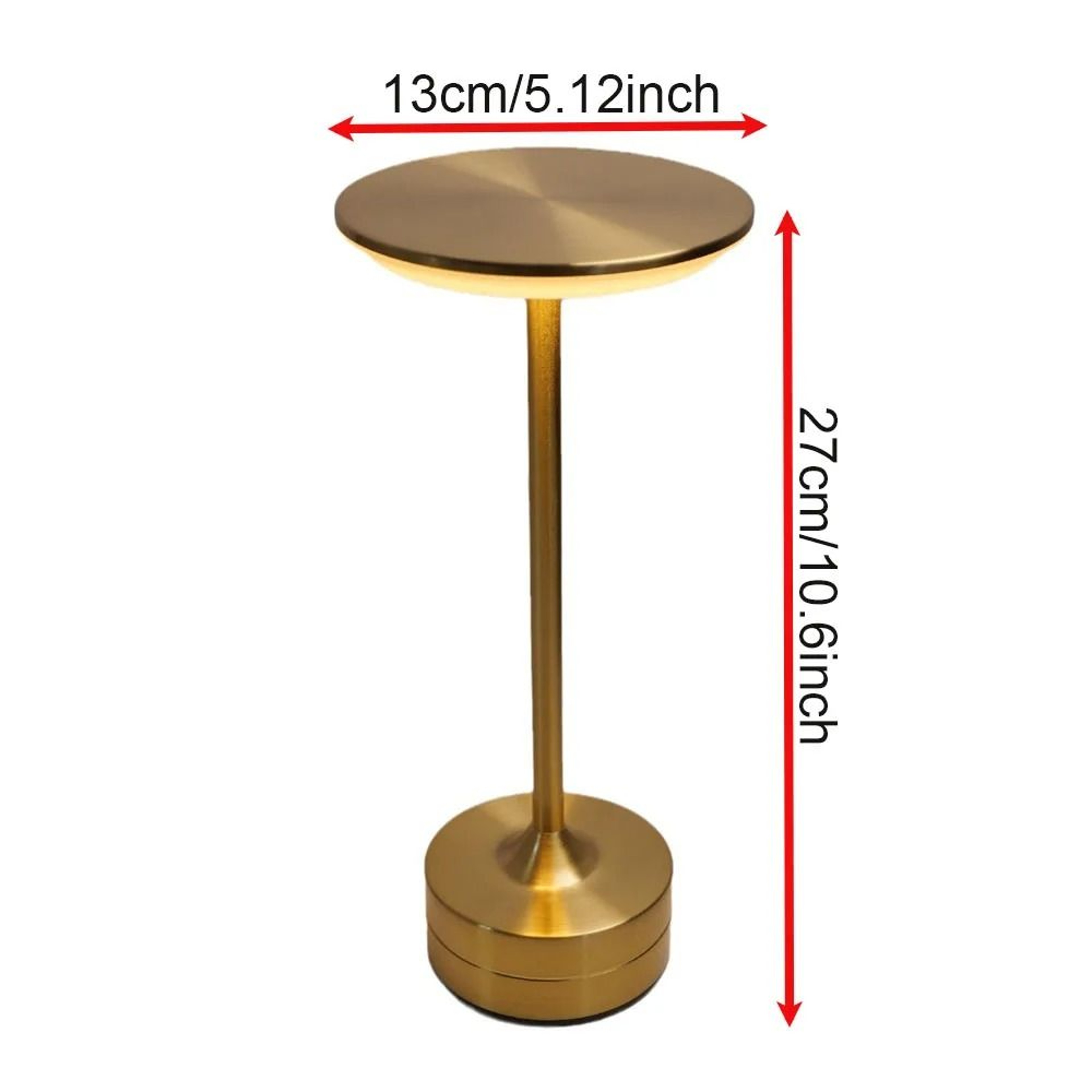 Rechargeable Touch Sensor LED Table Lamp Wireless Reading Night Light For Restaurant Hotel Bedroom 3