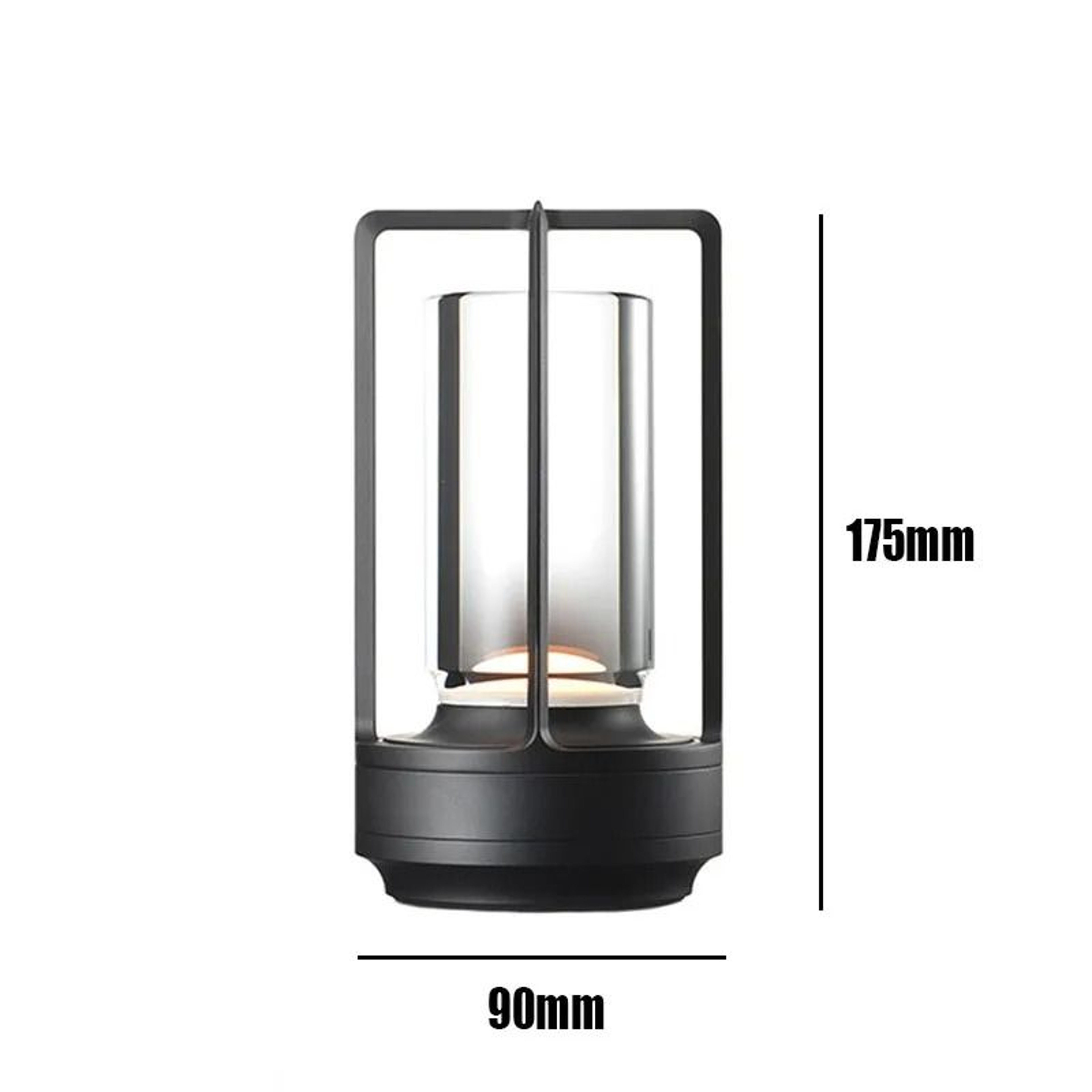 Retro Metal LED Cordless Table Lamp Rechargeable Touch Dimmable Night Light For Bedroom Bar Restaur 5