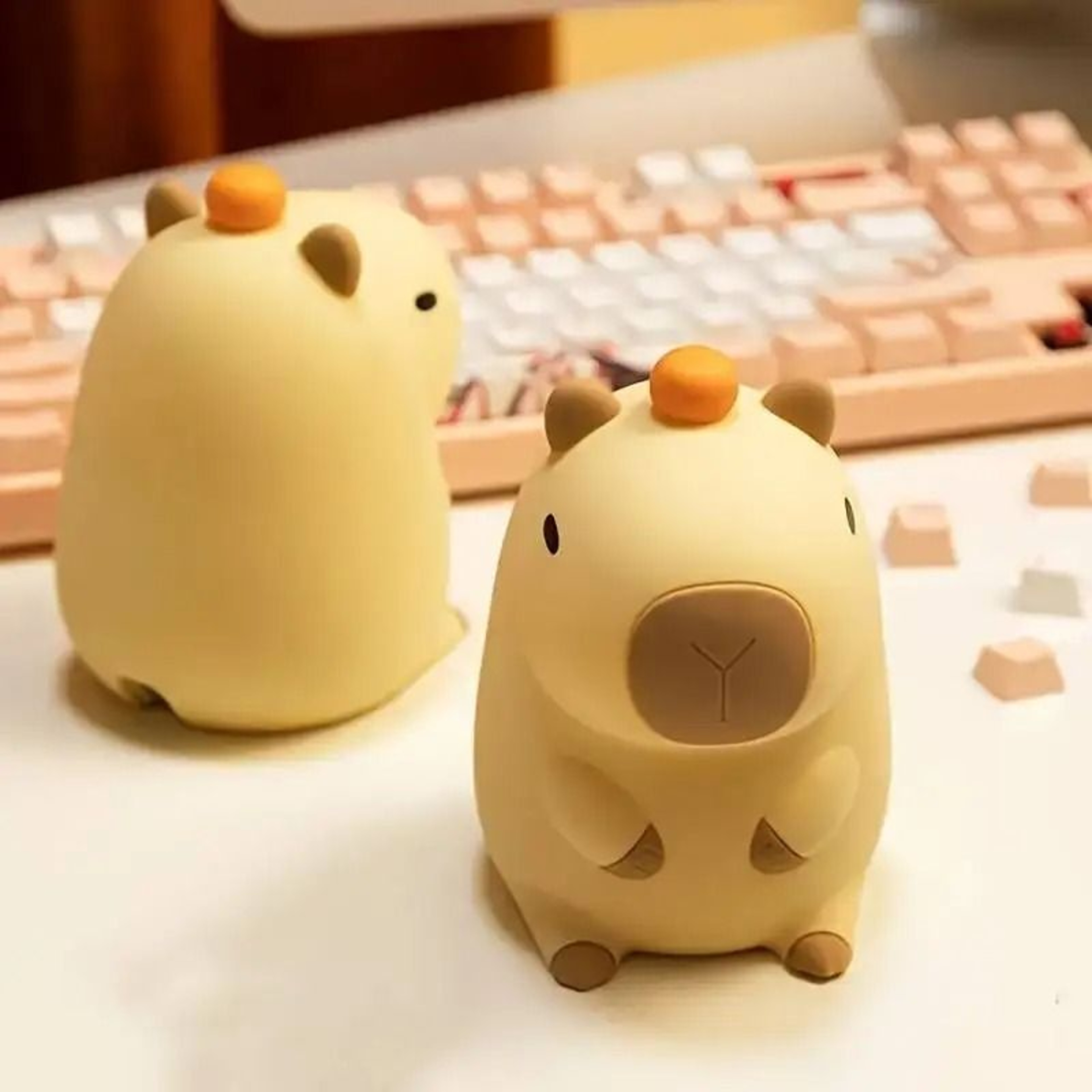 Capybara LED Night Light Touch Sensor Timer Controlled Rechargeable Bedroom Nursery Decor Gift 2