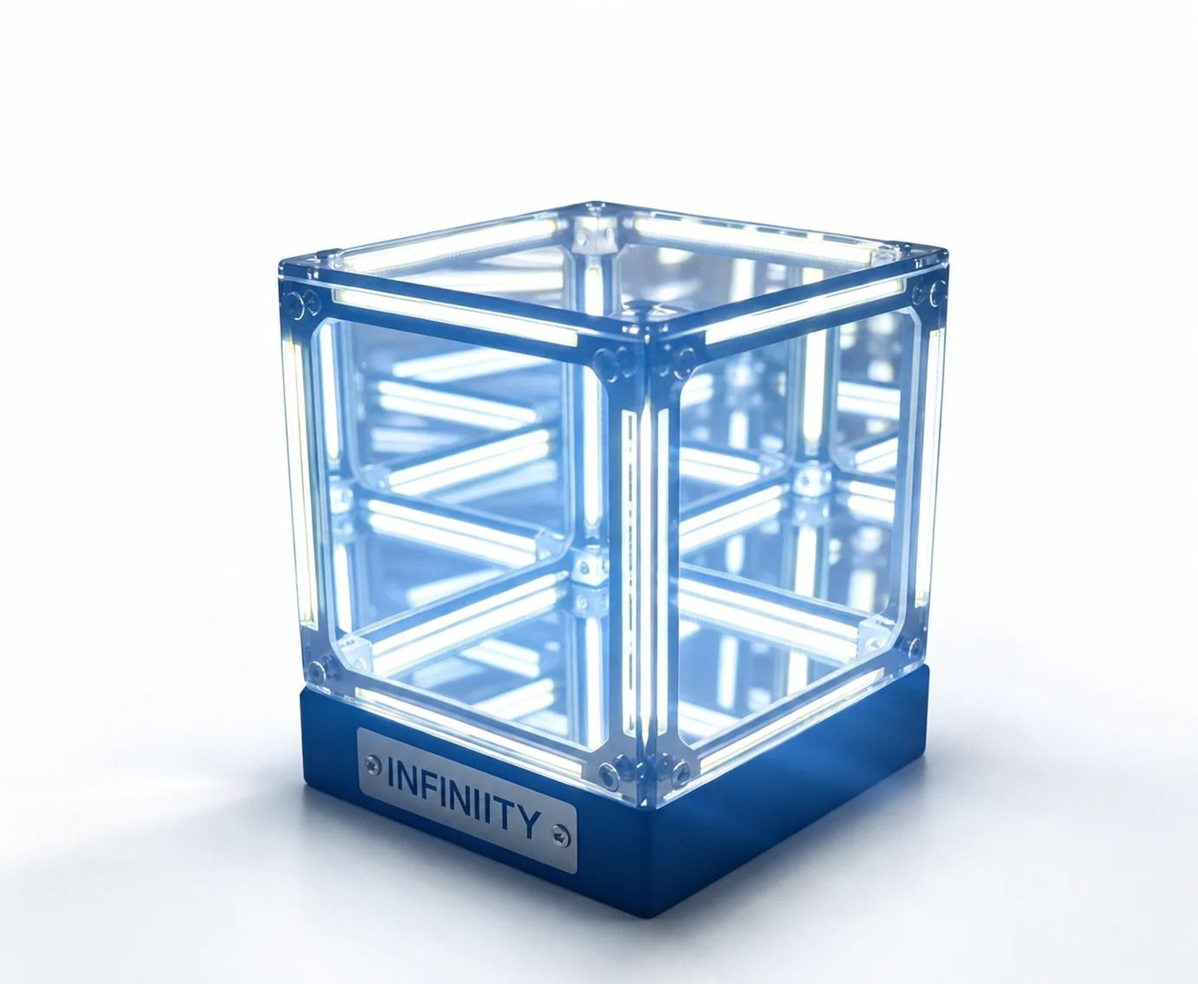 WWPPU Hypercube LED Table Lamp MultiLayer Infinity Mirror Projection Abyss Box For Geek Room Decor 4