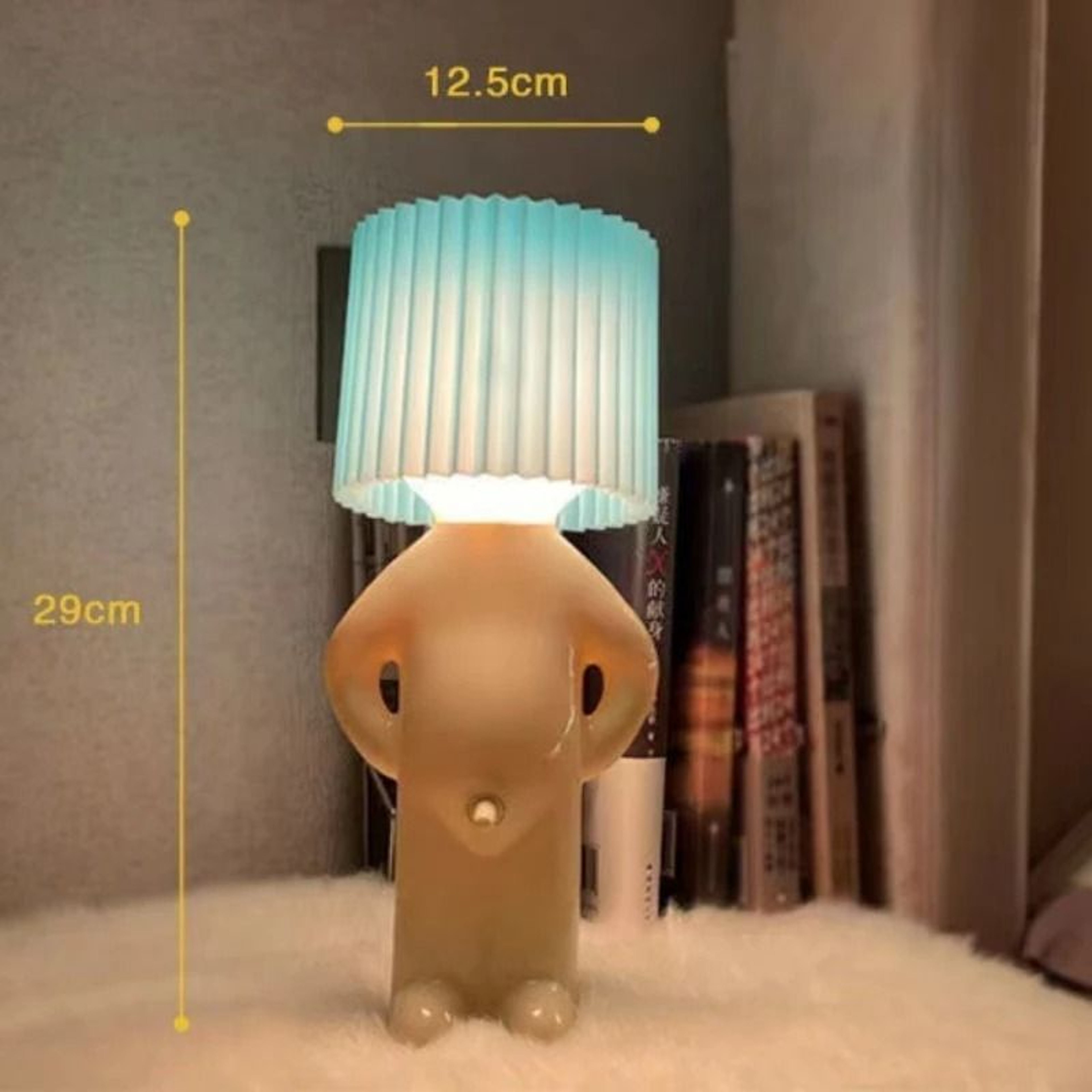 Naughty Boy Creative Table Lamp Unique LED Pleated Reading Desk Light Bedside Night Light Gift 5
