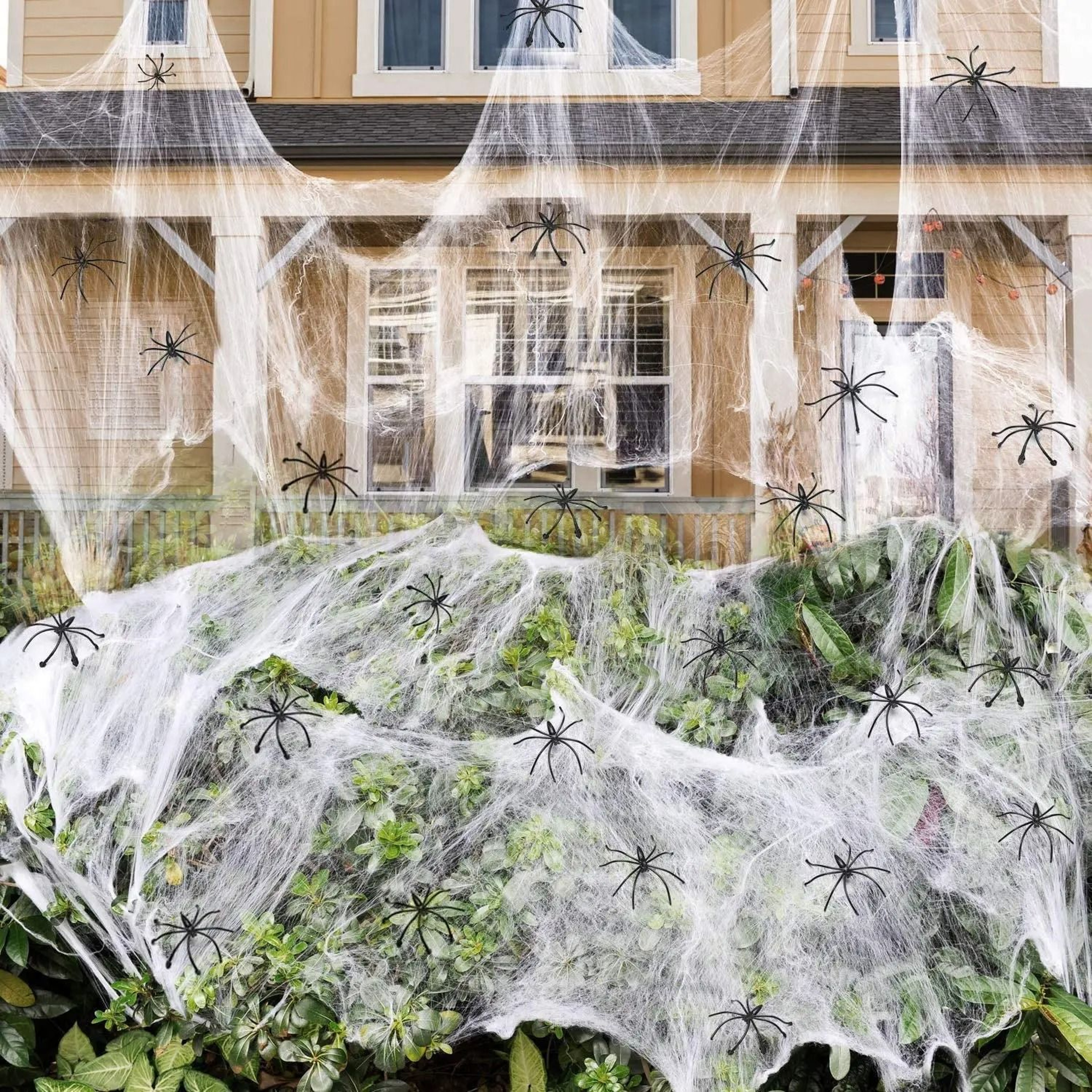 Artificial Stretchy Spider Web Halloween Party Decor Cobweb Prop 0