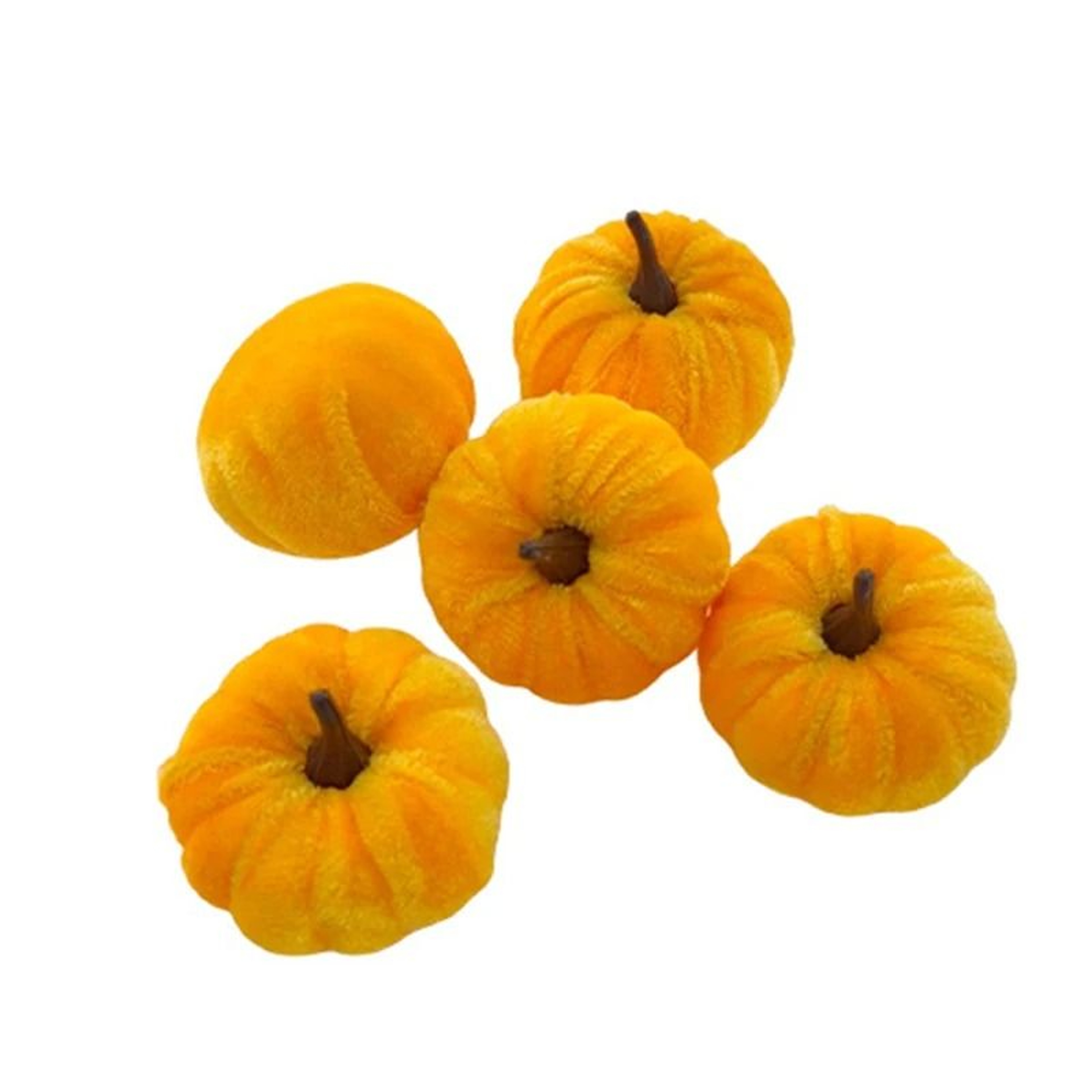 5Piece Artificial Mini Foam Pumpkin Set Halloween Desktop Ornament 7