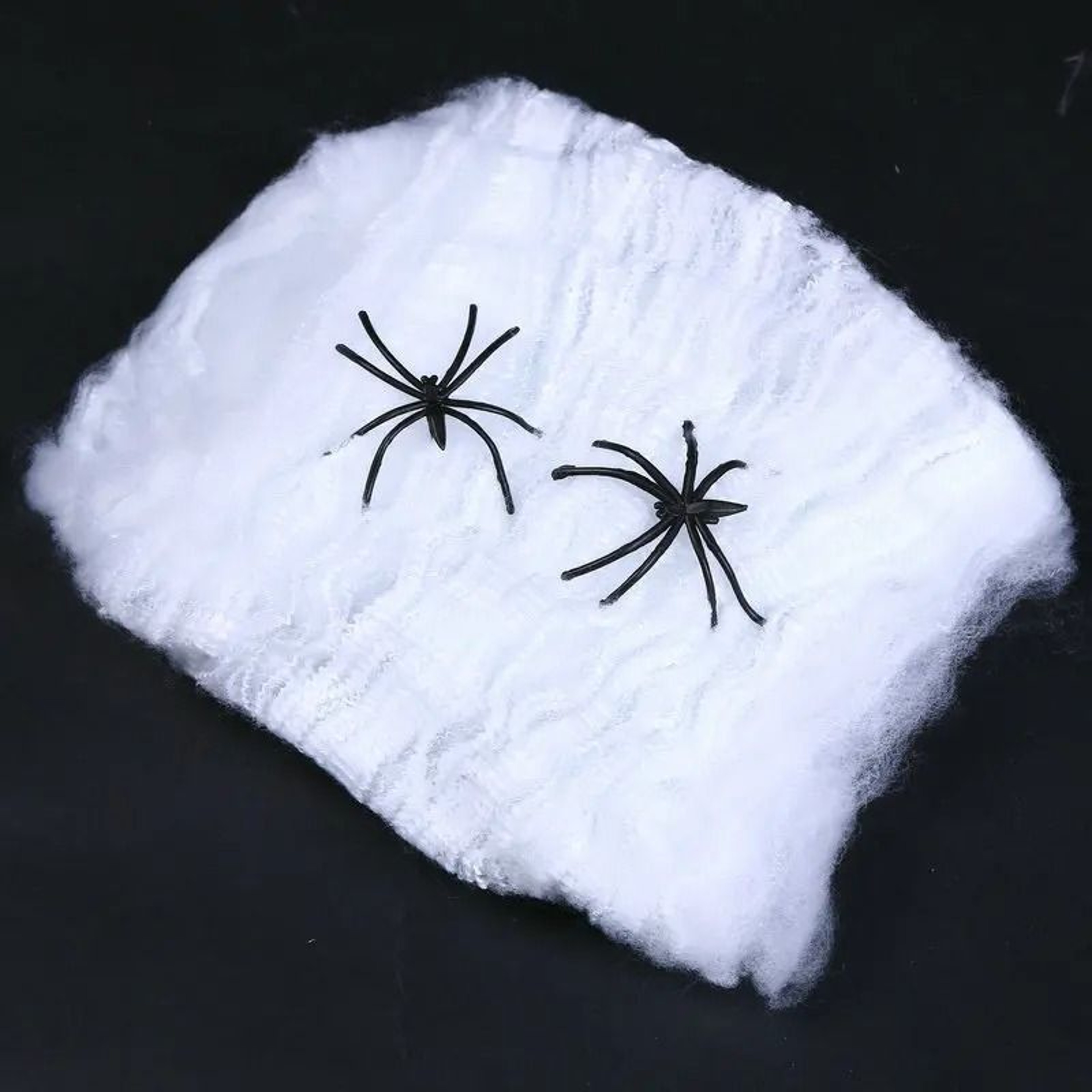 Halloween Artificial Spider Web Stretchy Cobweb Props With Fake Spiders 9
