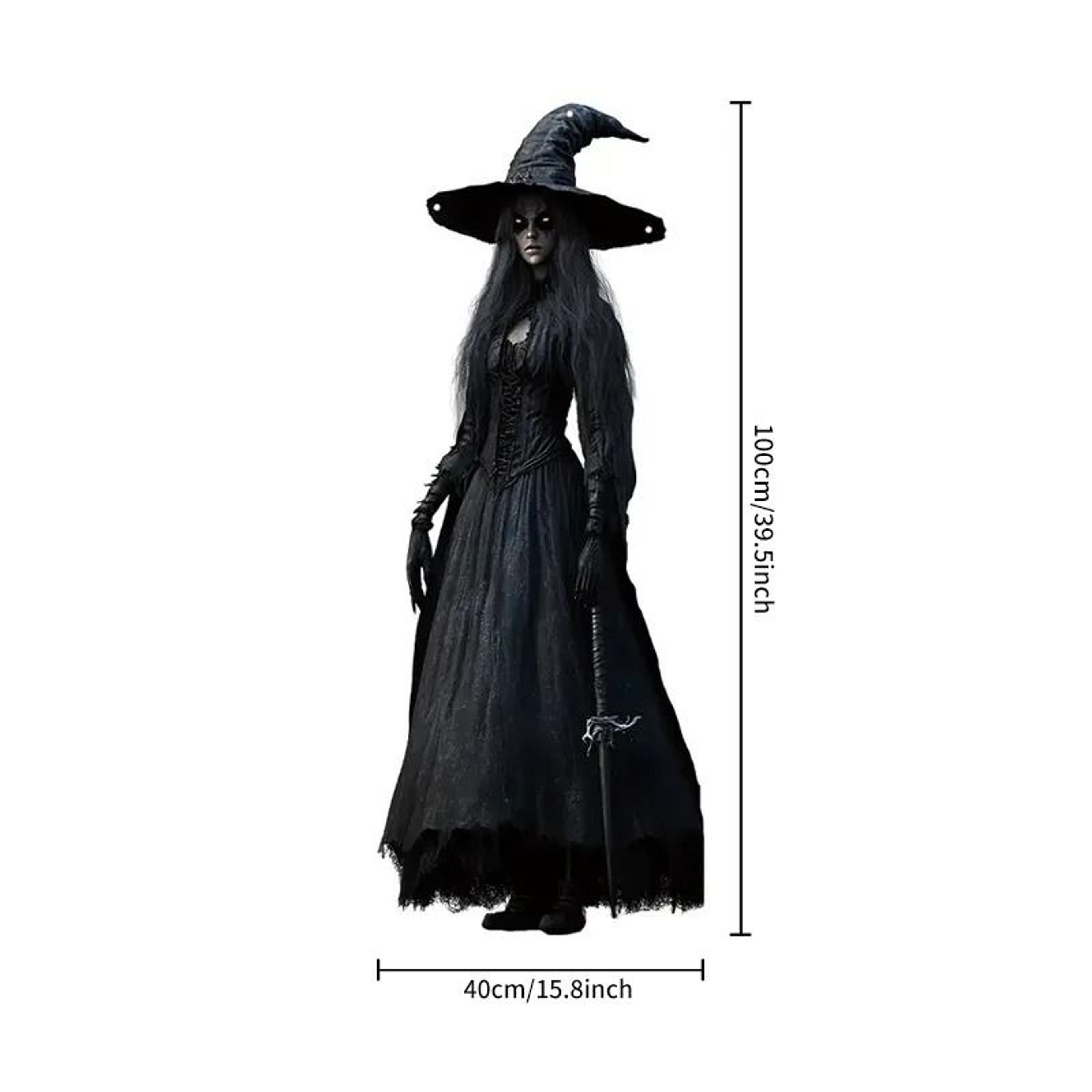 2D Halloween Horror Skull Bride Hanging Banner Flag  Backdrop Cloth 6