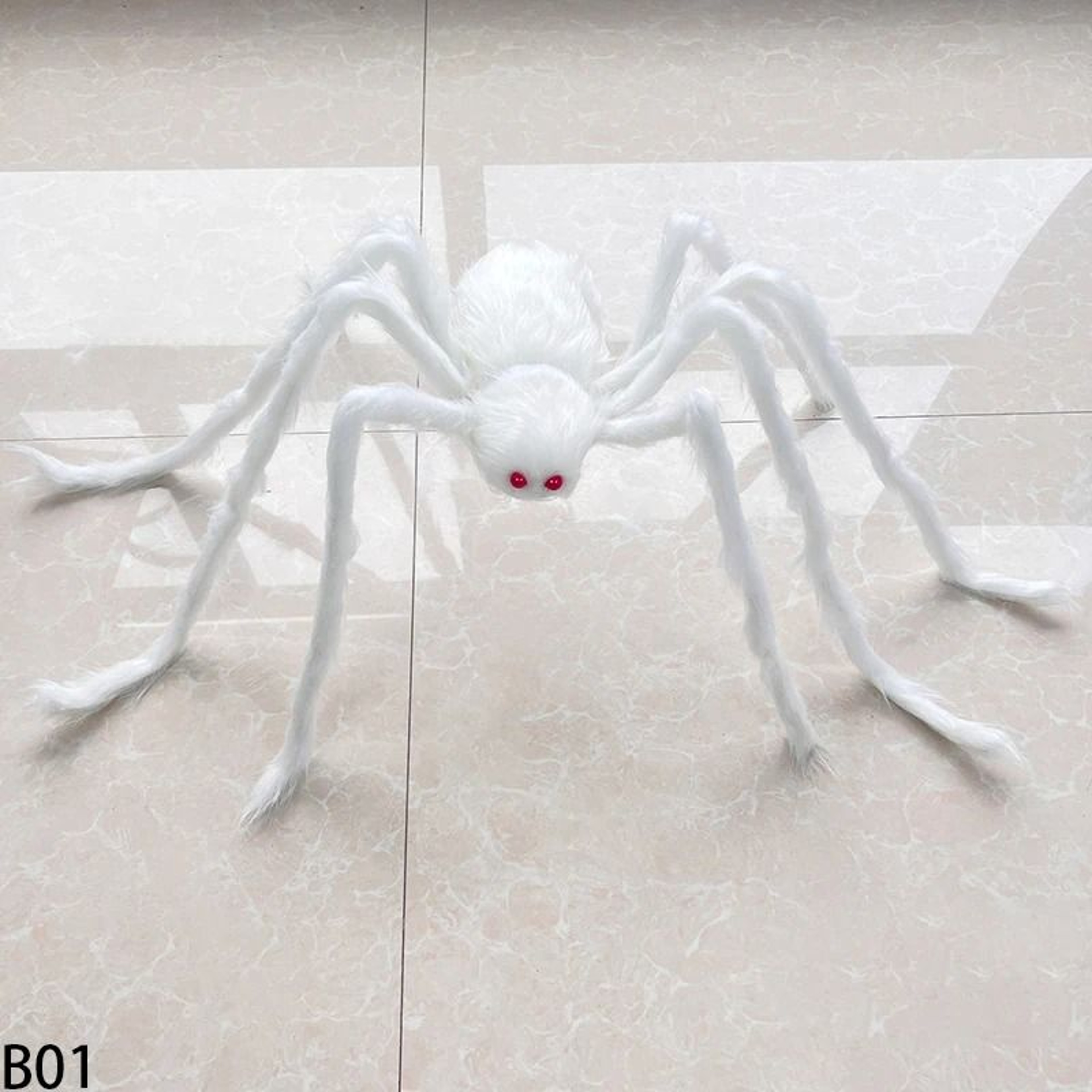 Giant Black Plush Halloween Spider Prop For Outdoor Yard  Haunted Decor 7