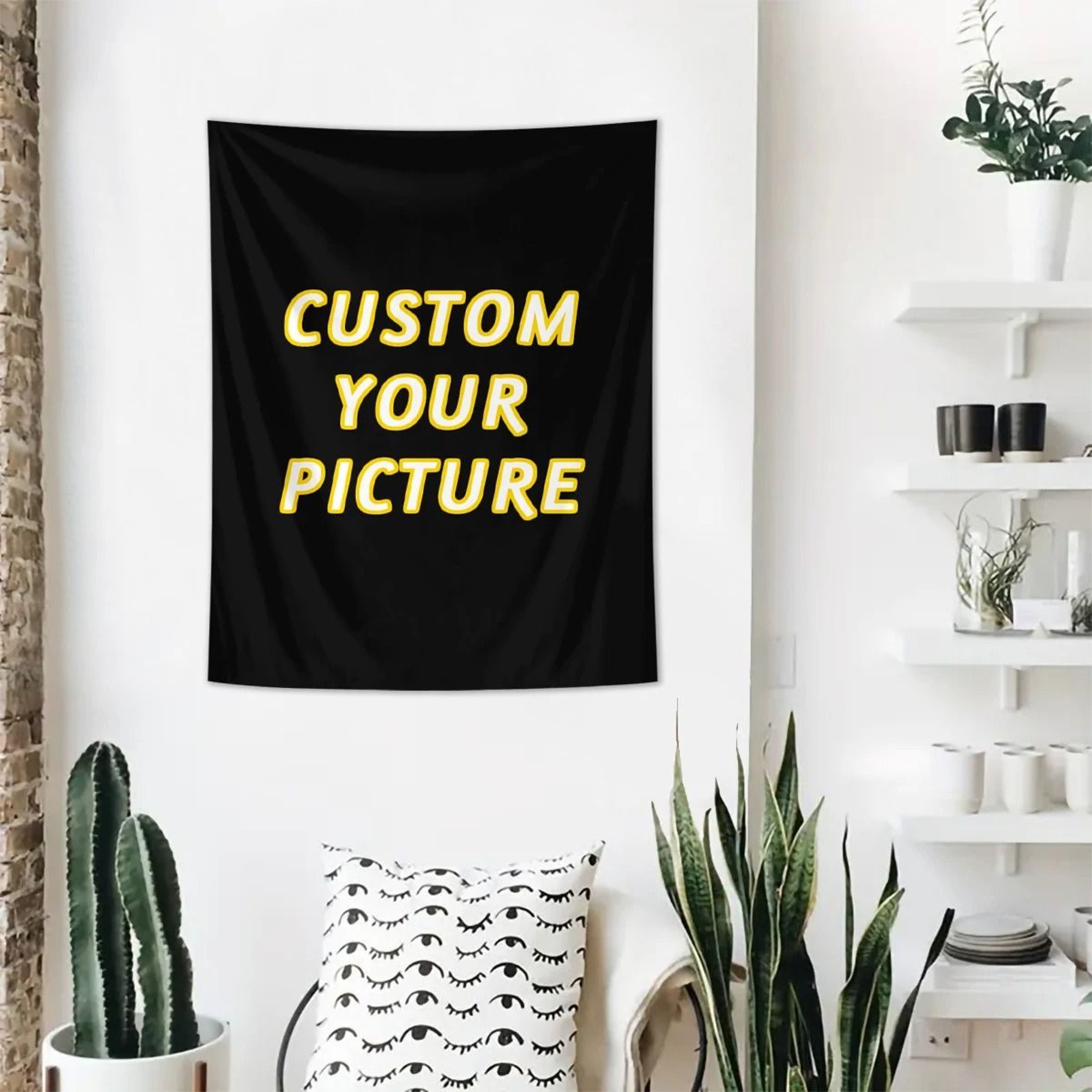 Custom Personalized Tapestry  Banner  Custom Logo Photo  Art Print Background For Wall Decor 7