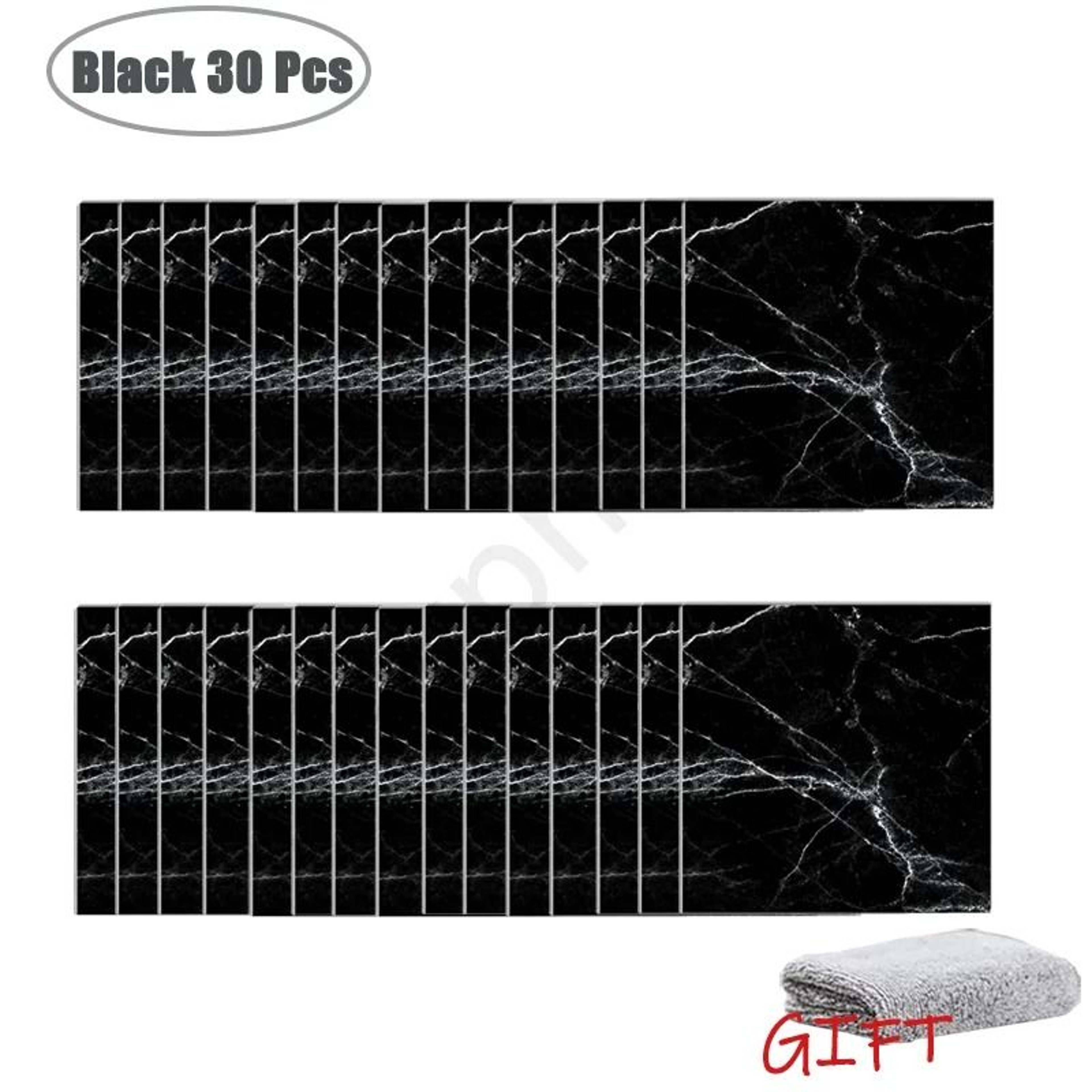 PVC Marble Tile Wall  Floor Stickers SelfAdhesive Waterproof Backsplash Decals For Kitchen Bathroom 16