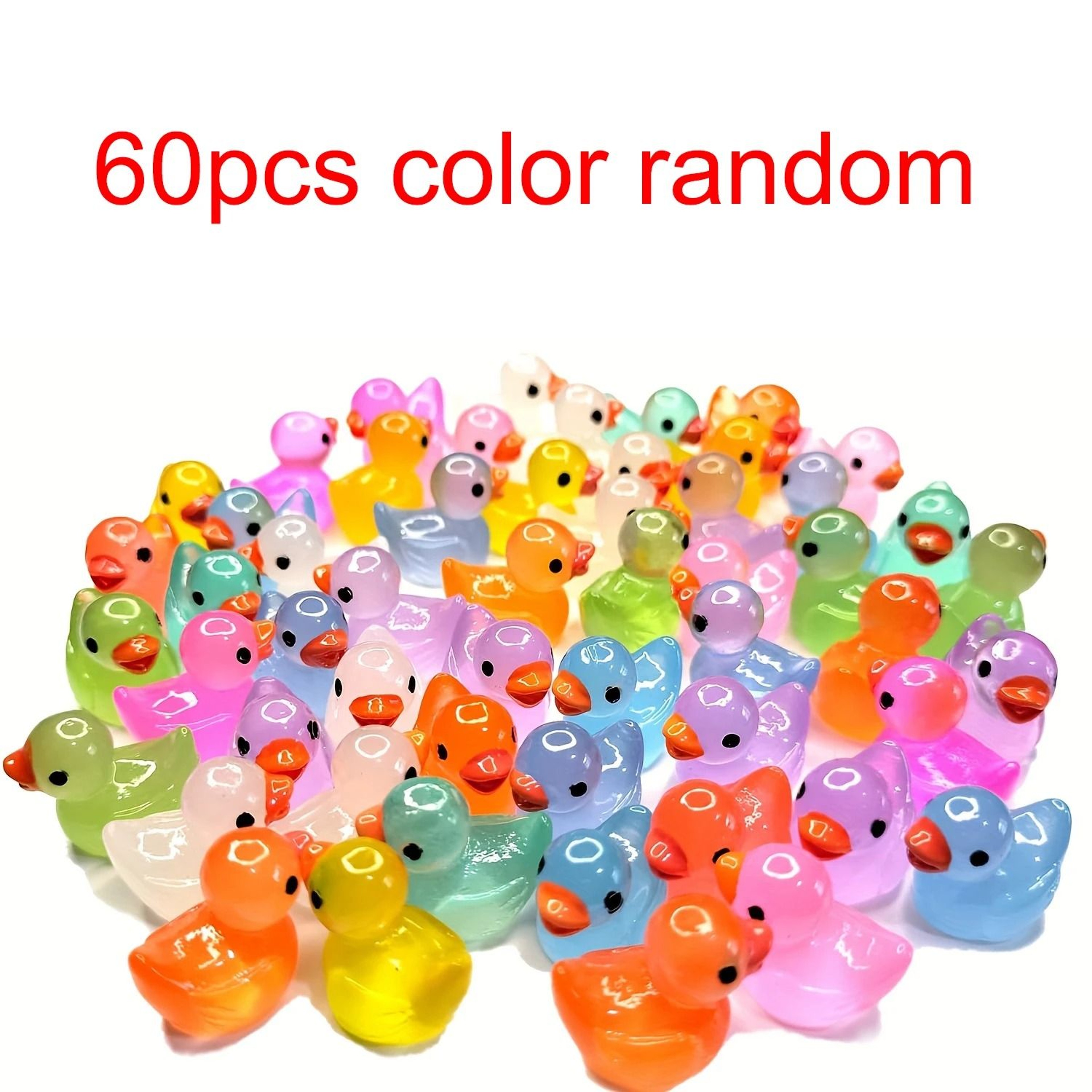 Luminous GlowintheDark Mini Ducks Micro Landscape Miniature Figures Mixed Style Decor 8