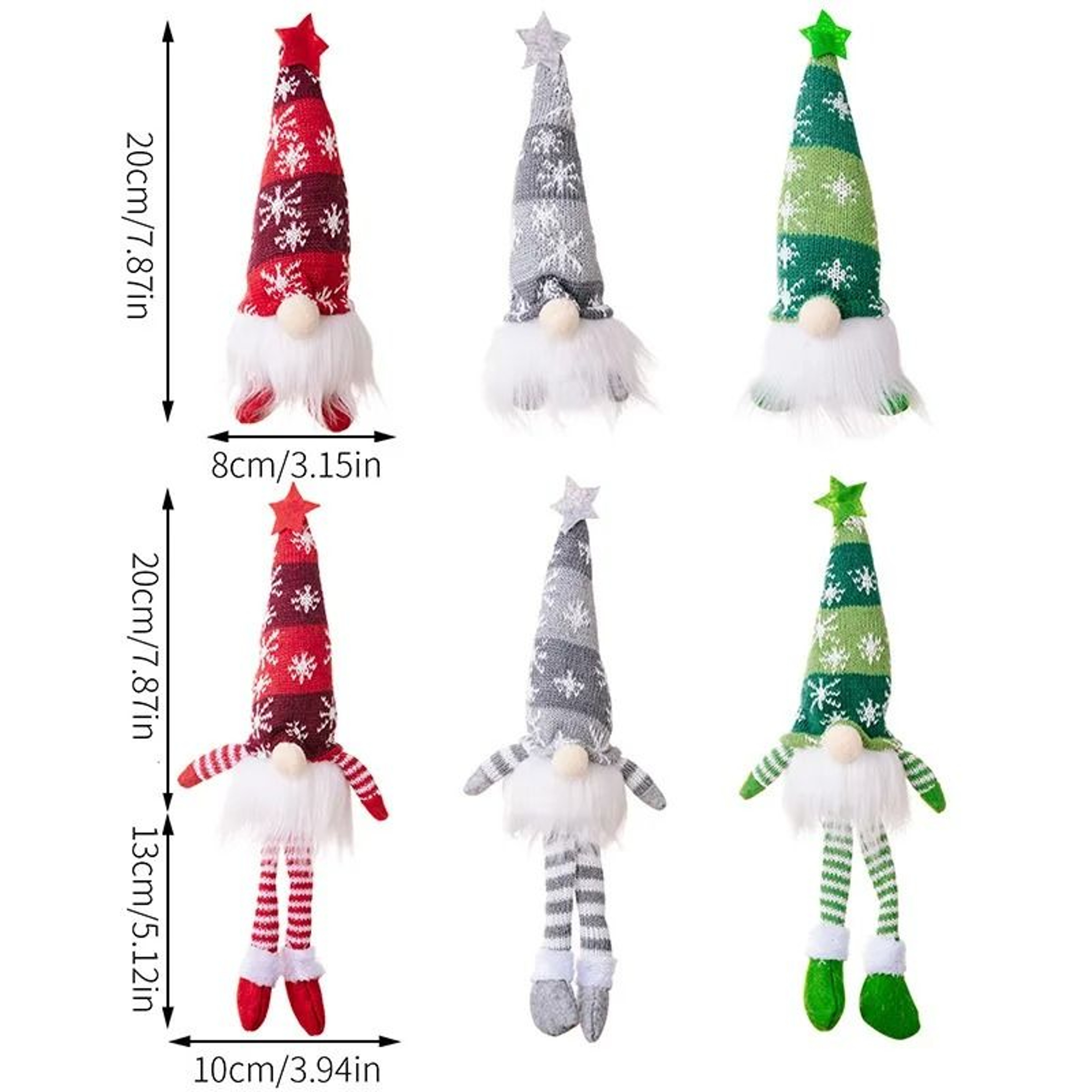 LED Faceless Gnome Doll With Lights Christmas Elf Plush Ornament Holiday Tabletop Home Decor 5