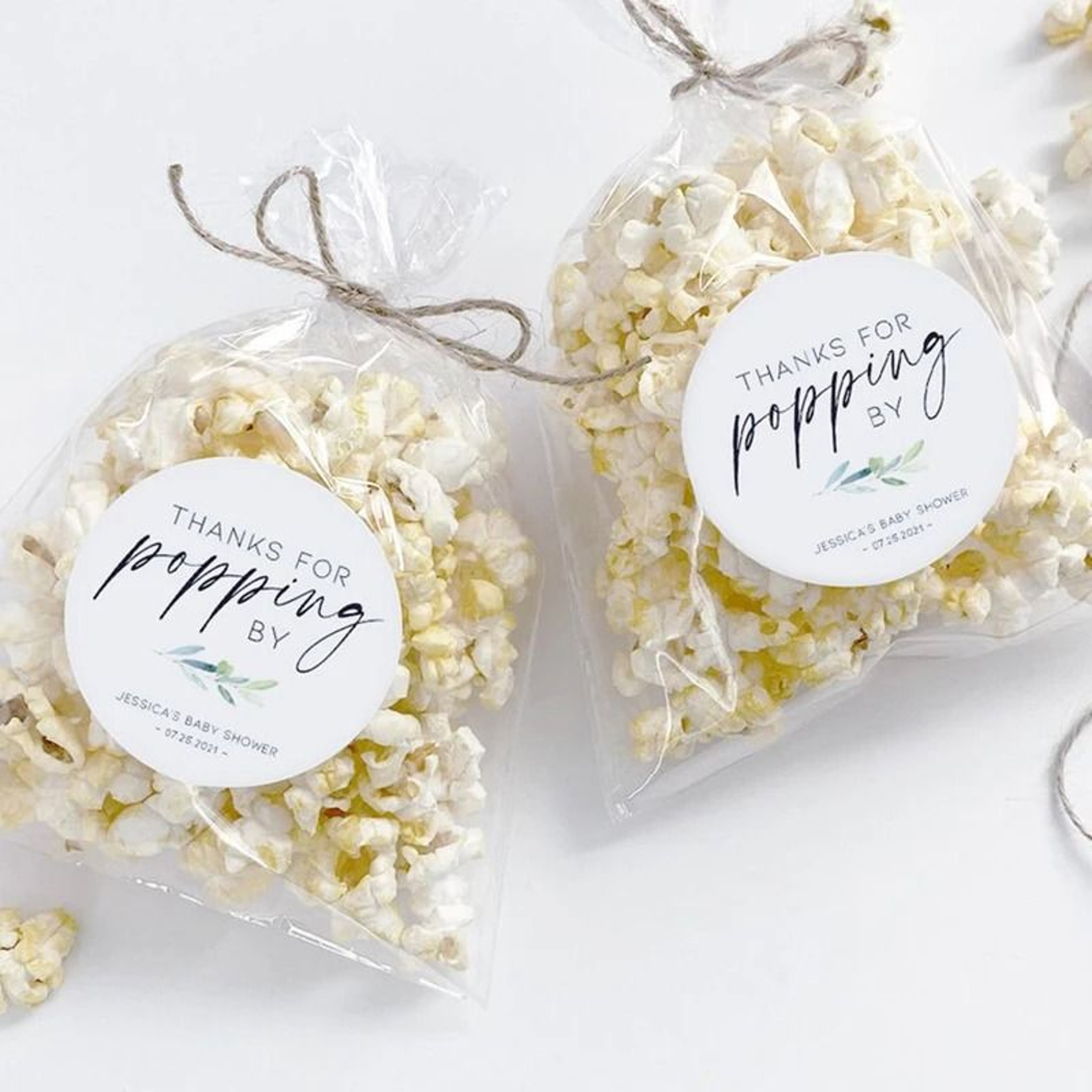 Custom Personalized Logo  Party Stickers Custom Labels For Wedding Birthday Baptism Decor 3