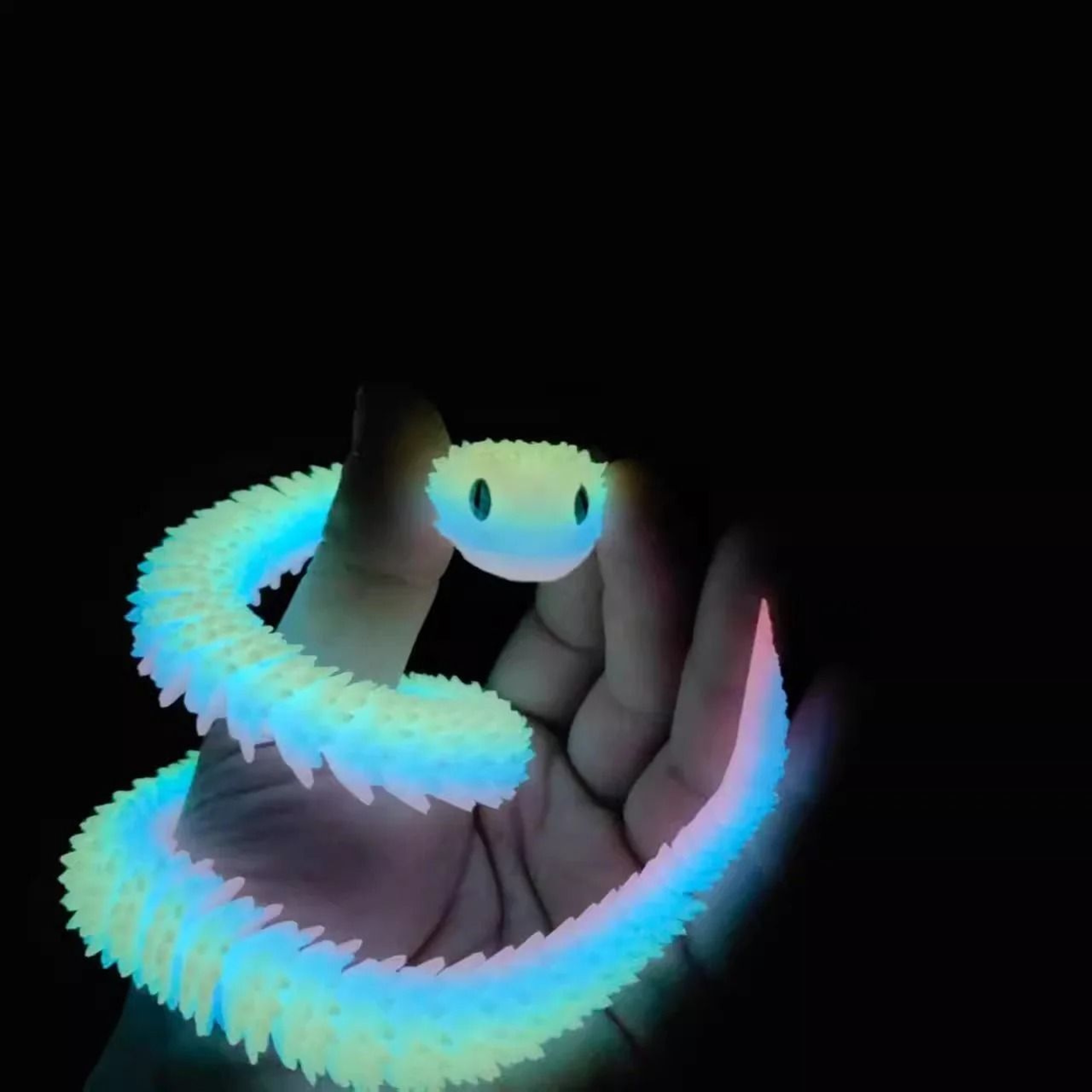 Articulated Mobile Joint Simulation Cobra  Snake Egg Statue 3D Printed Fidget Desktop Ornament 1