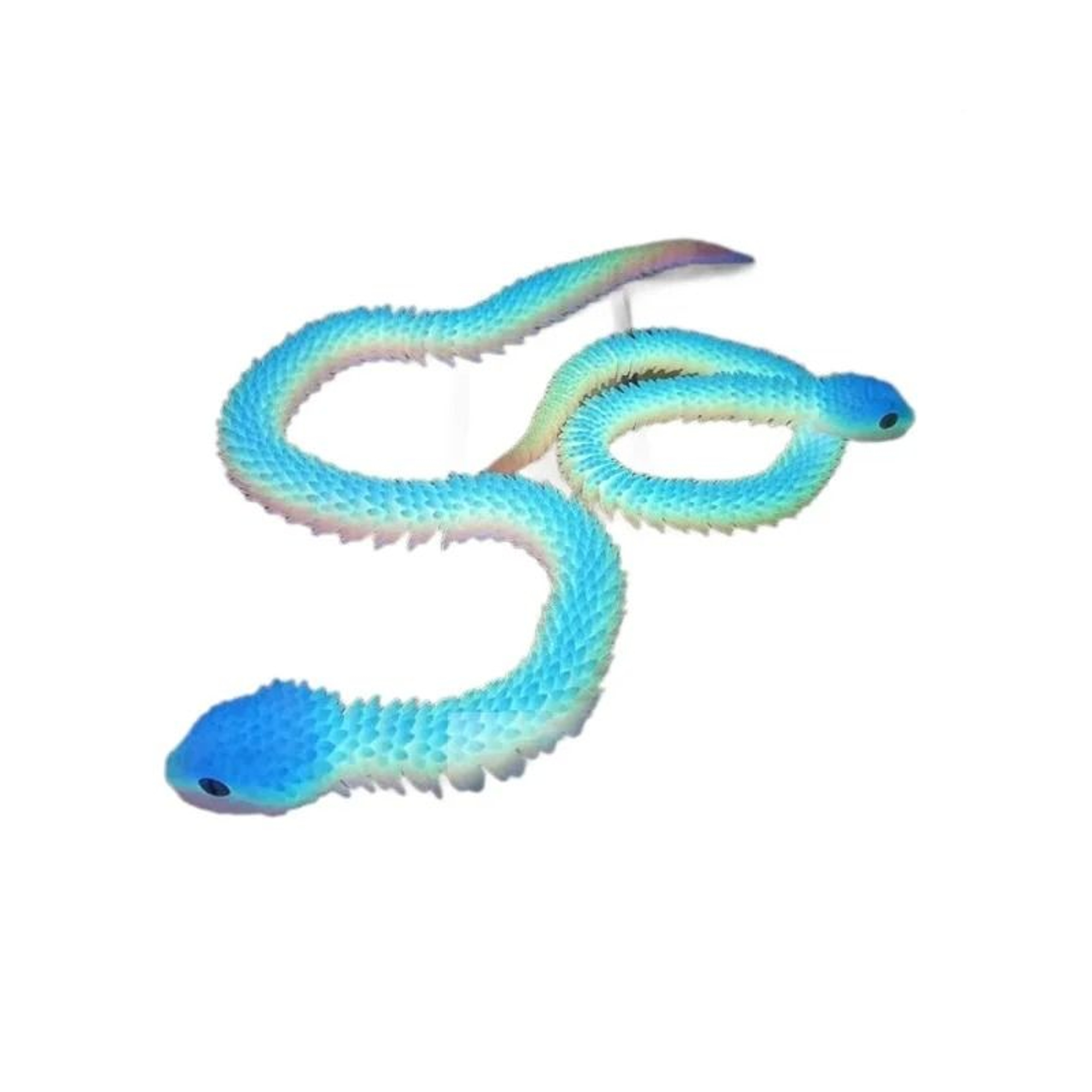Articulated Mobile Joint Simulation Cobra  Snake Egg Statue 3D Printed Fidget Desktop Ornament 5