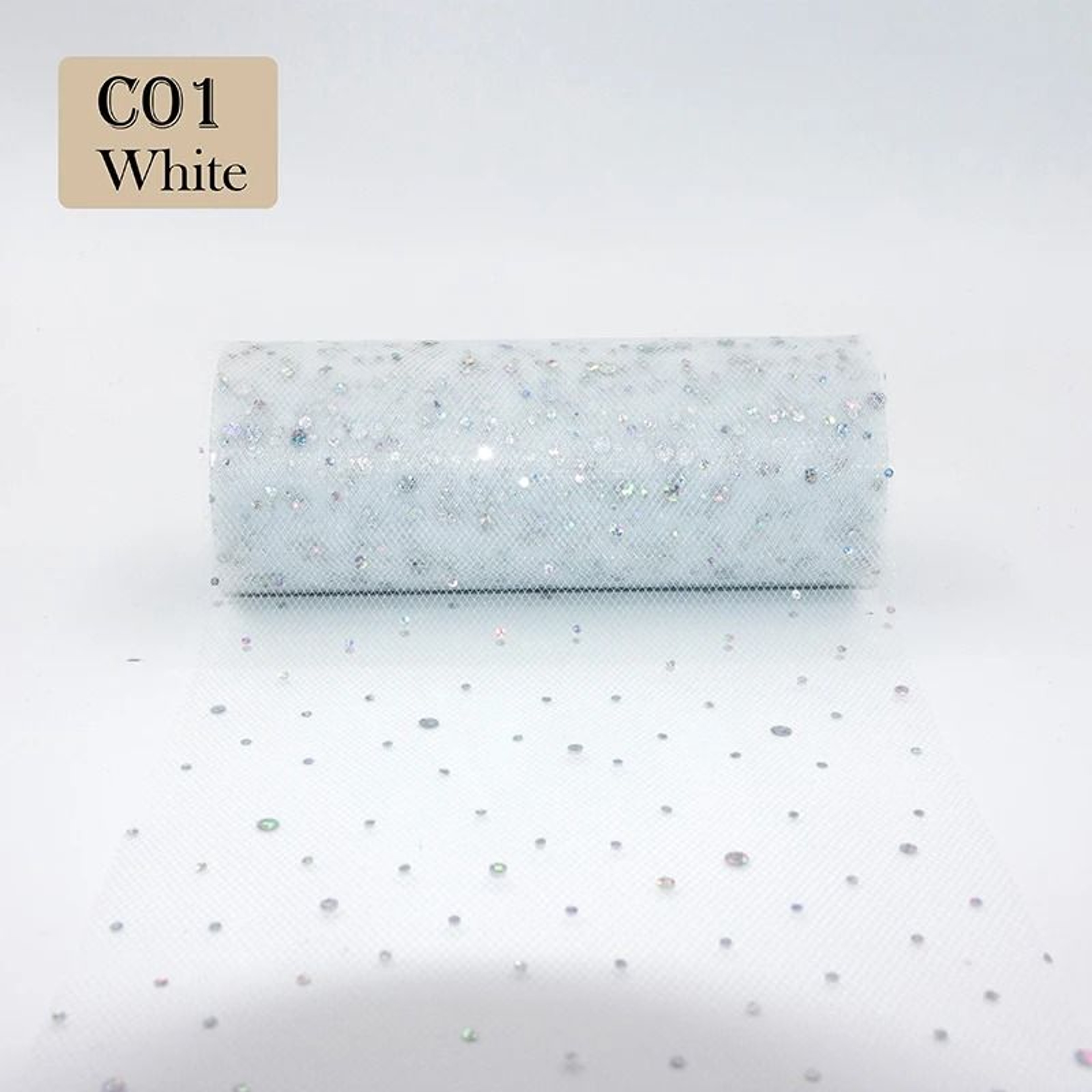 Glitter Sequin Tulle Roll 10 Yards 15cm Laser Crafts Mesh Fabric For DIY Tutu Skirts  Wedding Party 7