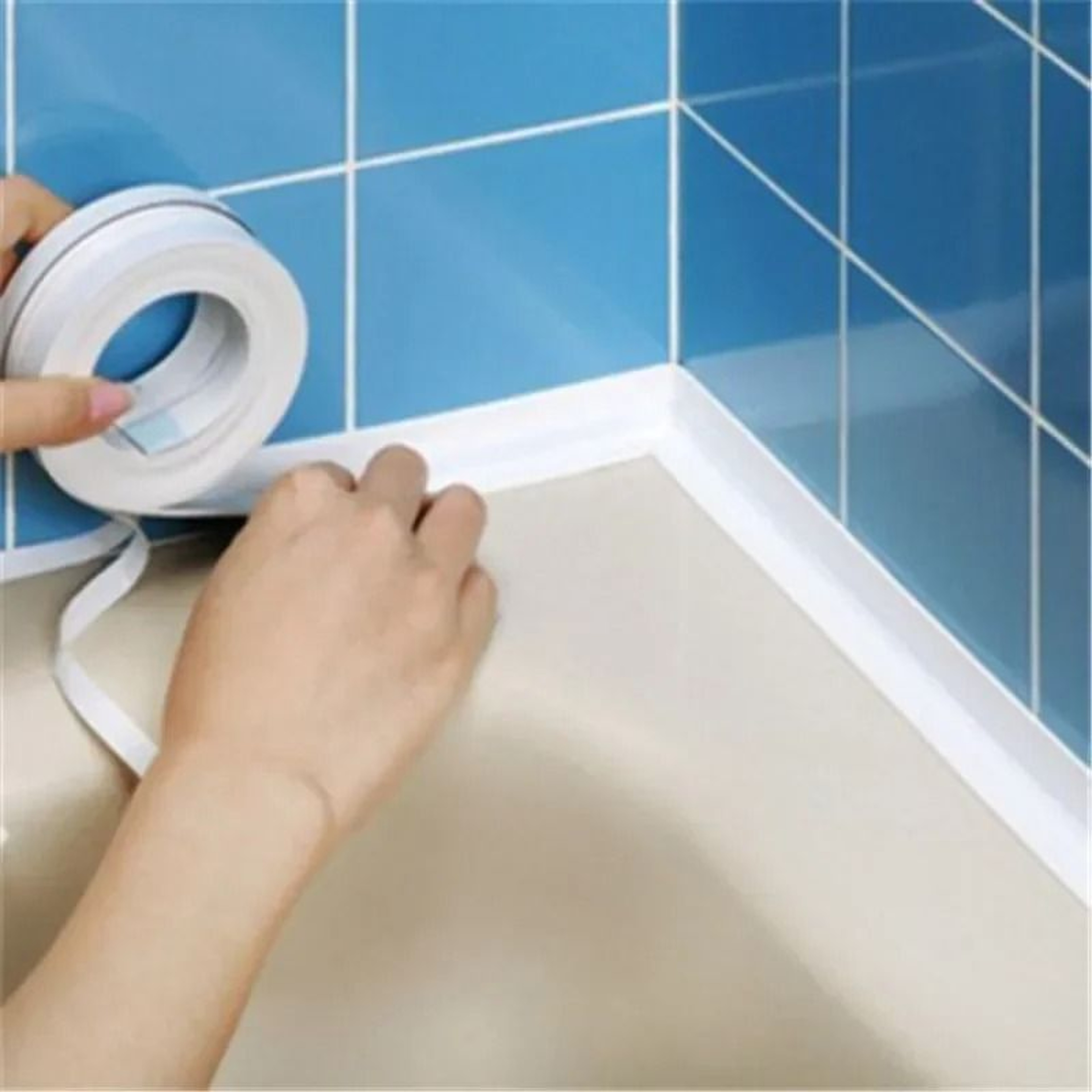 Waterproof PVC Caulk Strip Tape For Kitchen Sink  Bathroom Sealing 6