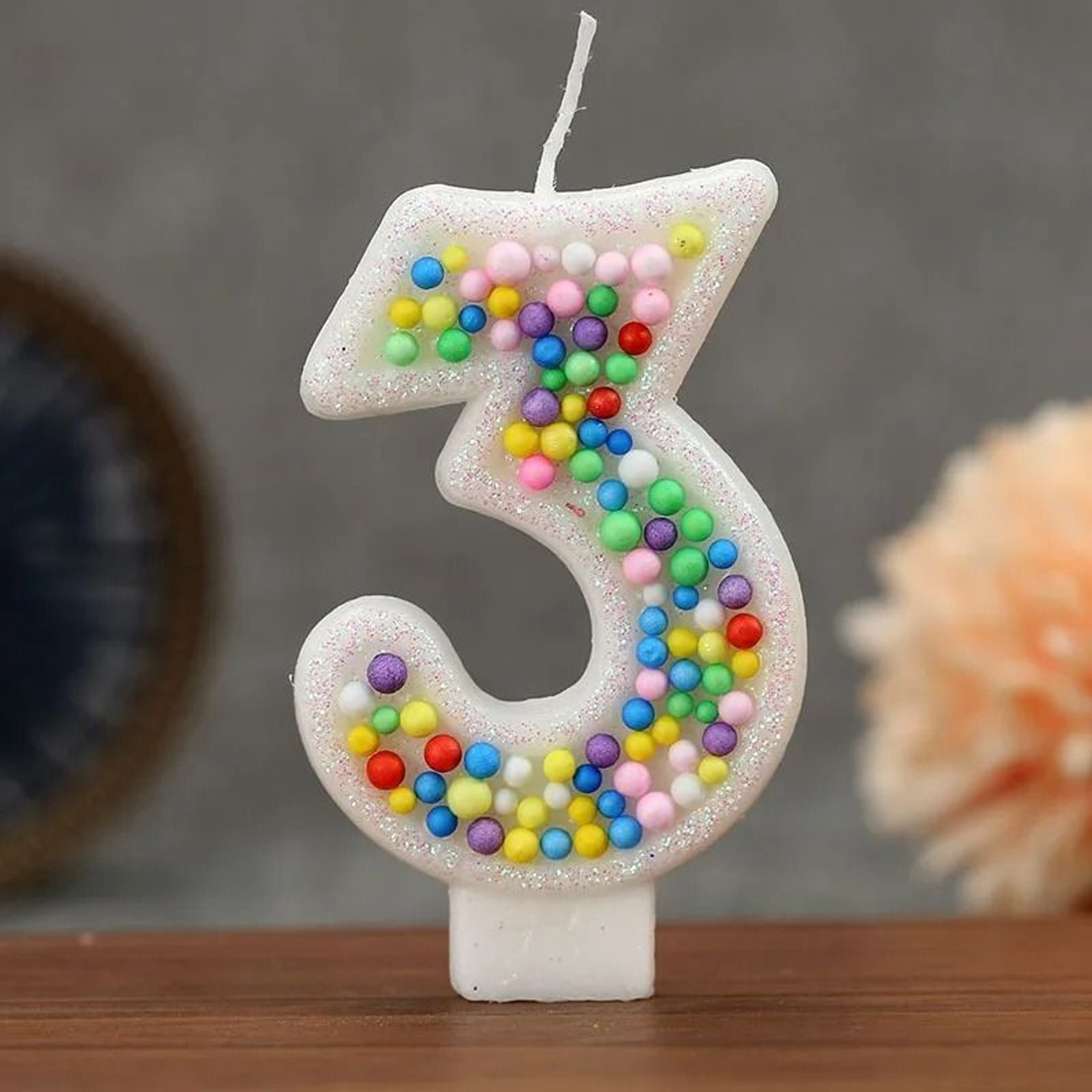 Colorful Ball 09 Creative Digital Birthday Candle 3