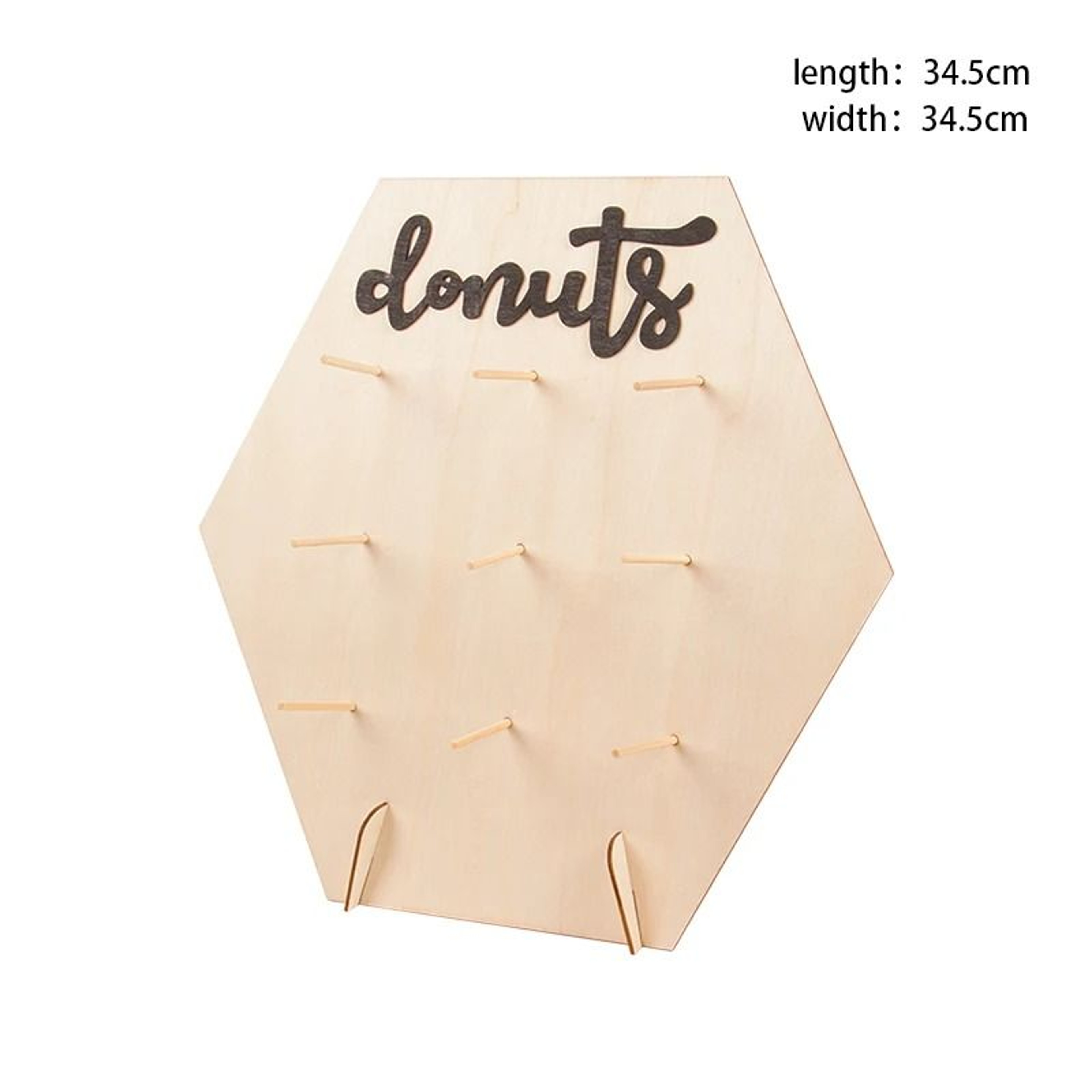 Wooden Donut Stand Table Display Holder For Weddings  Baby Showers 7