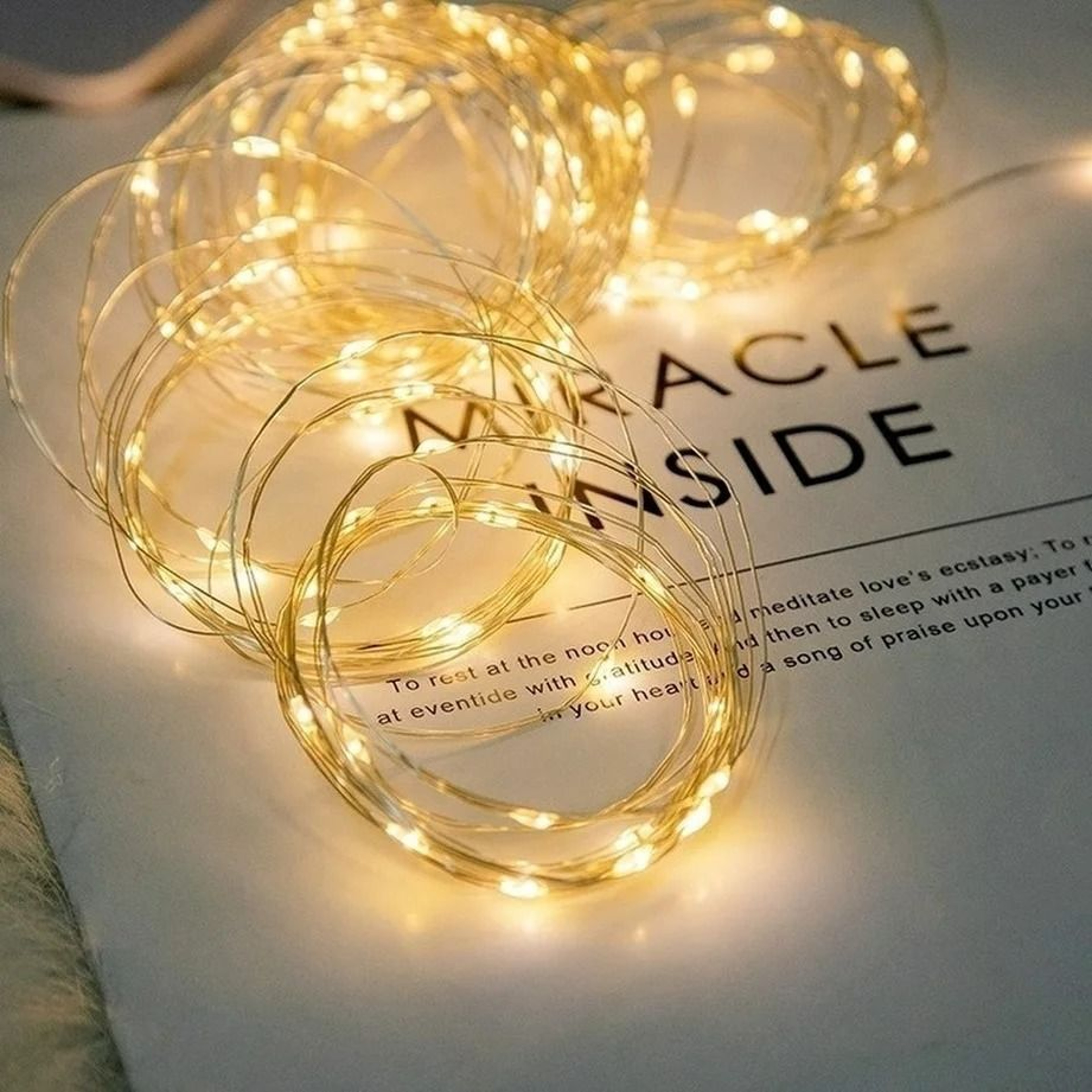 10Pcs Flexible Copper Wire LED String Fairy Lights For Christmas  Weddings 1