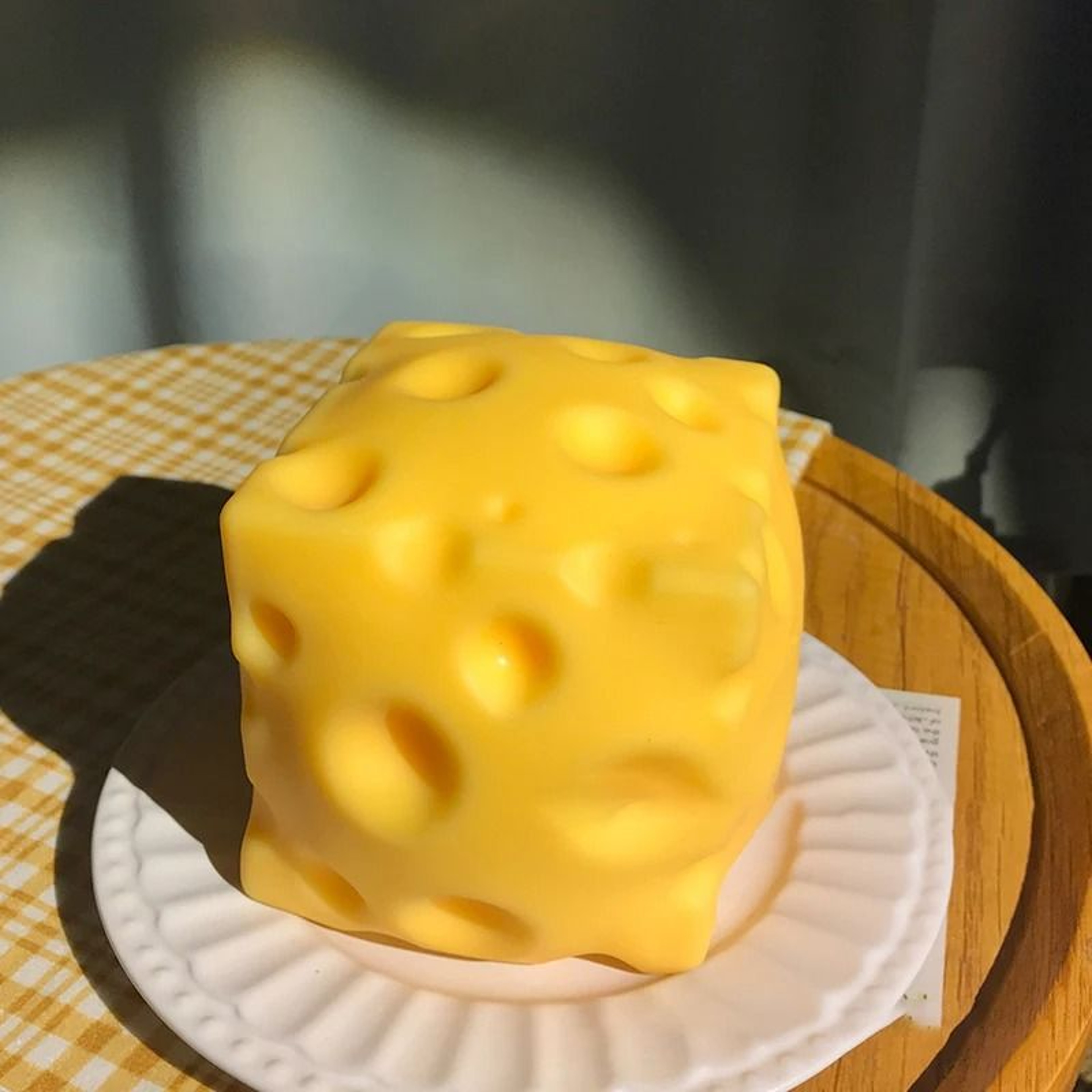 5CM Extra Large Cheese Squeeze Toy Slow Rebound Squishy Fidget Toy 0