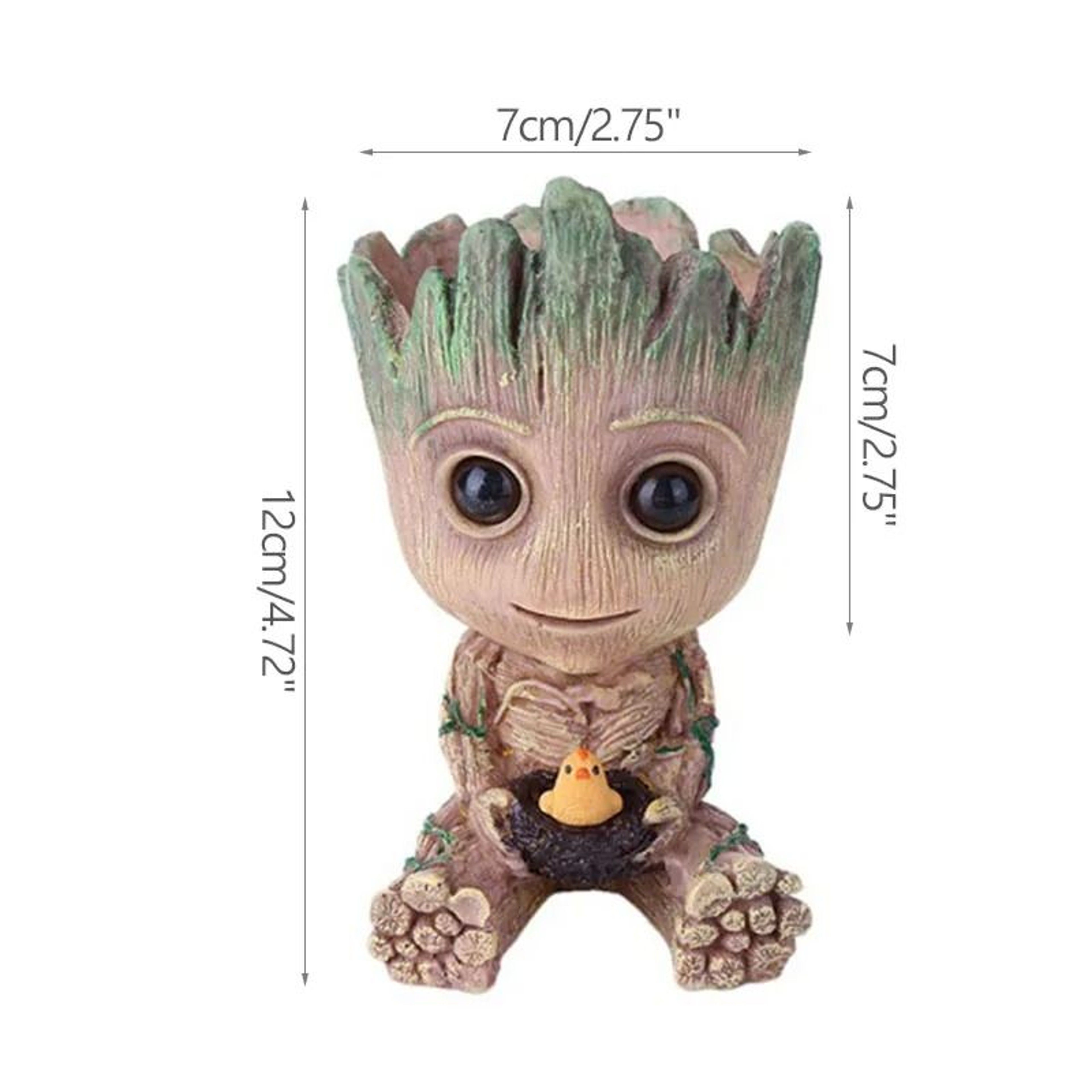 Anime Action Groot Character Multifunction Flower Pot  Pen Holder Desk Organizer 11