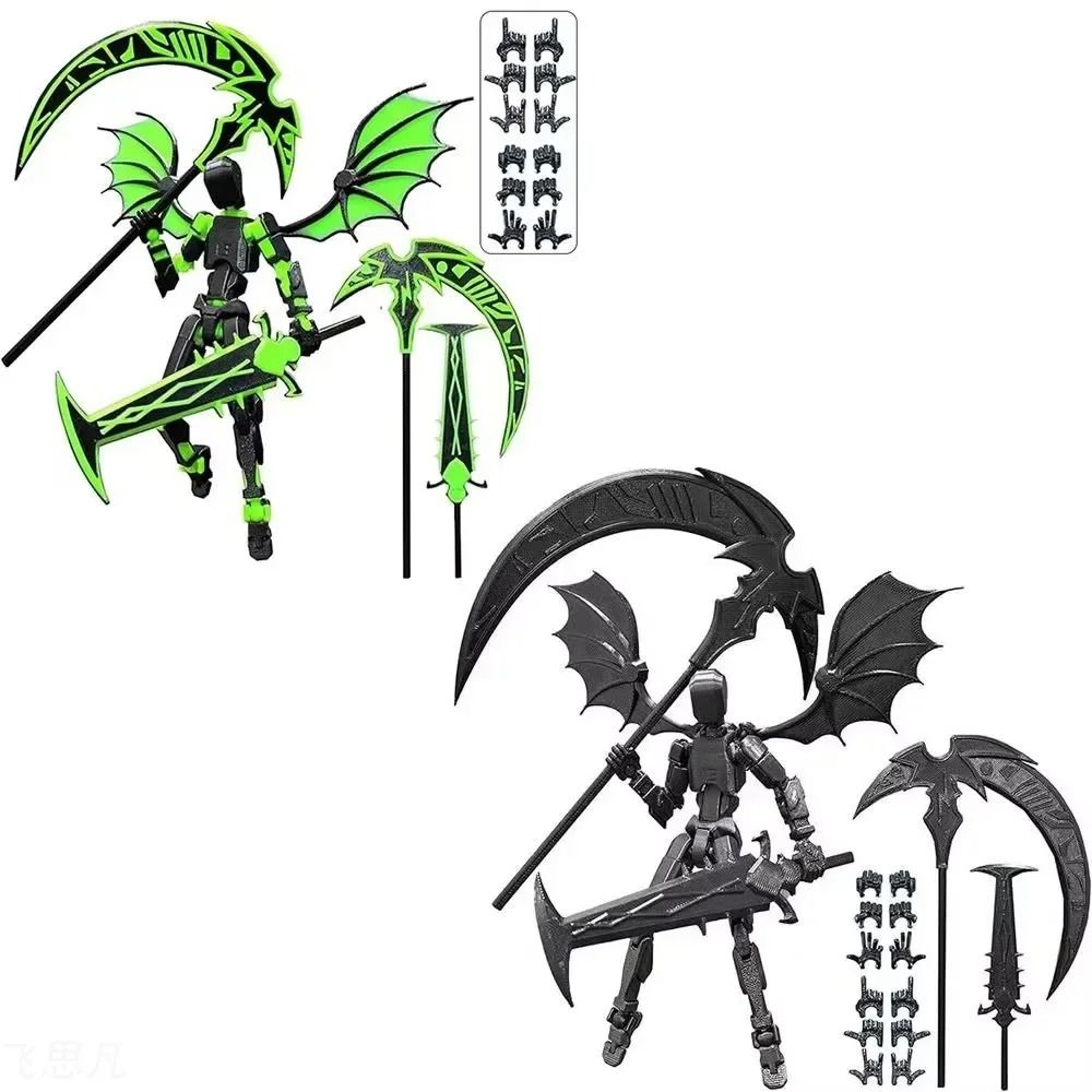 3D Printed Reaper Robot Model Articulated MultiJointed Action Figure Desktop Decor 4