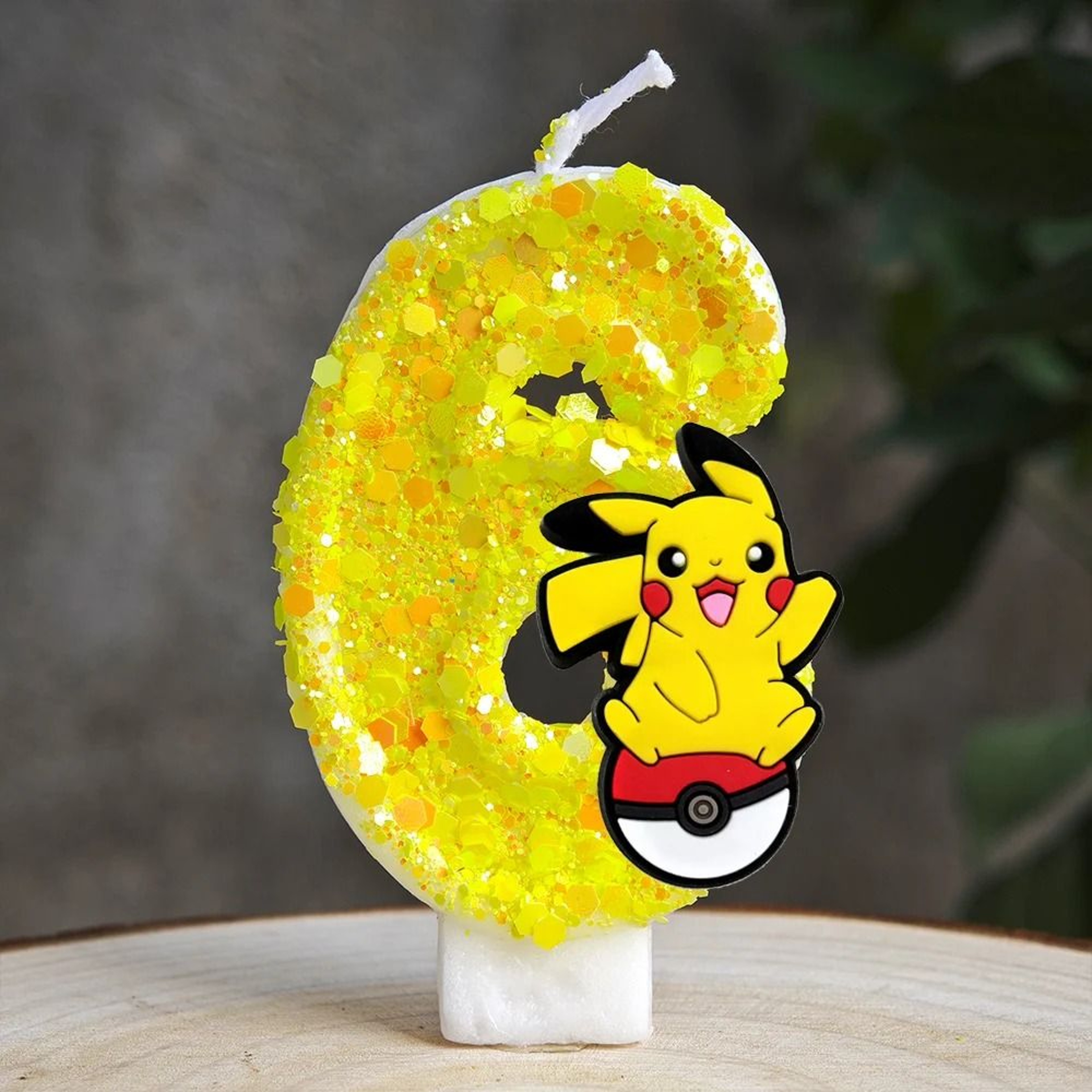 Pokemon Pikachu Cartoon 09 Number Birthday Candle Cake Topper For Kids Party 13