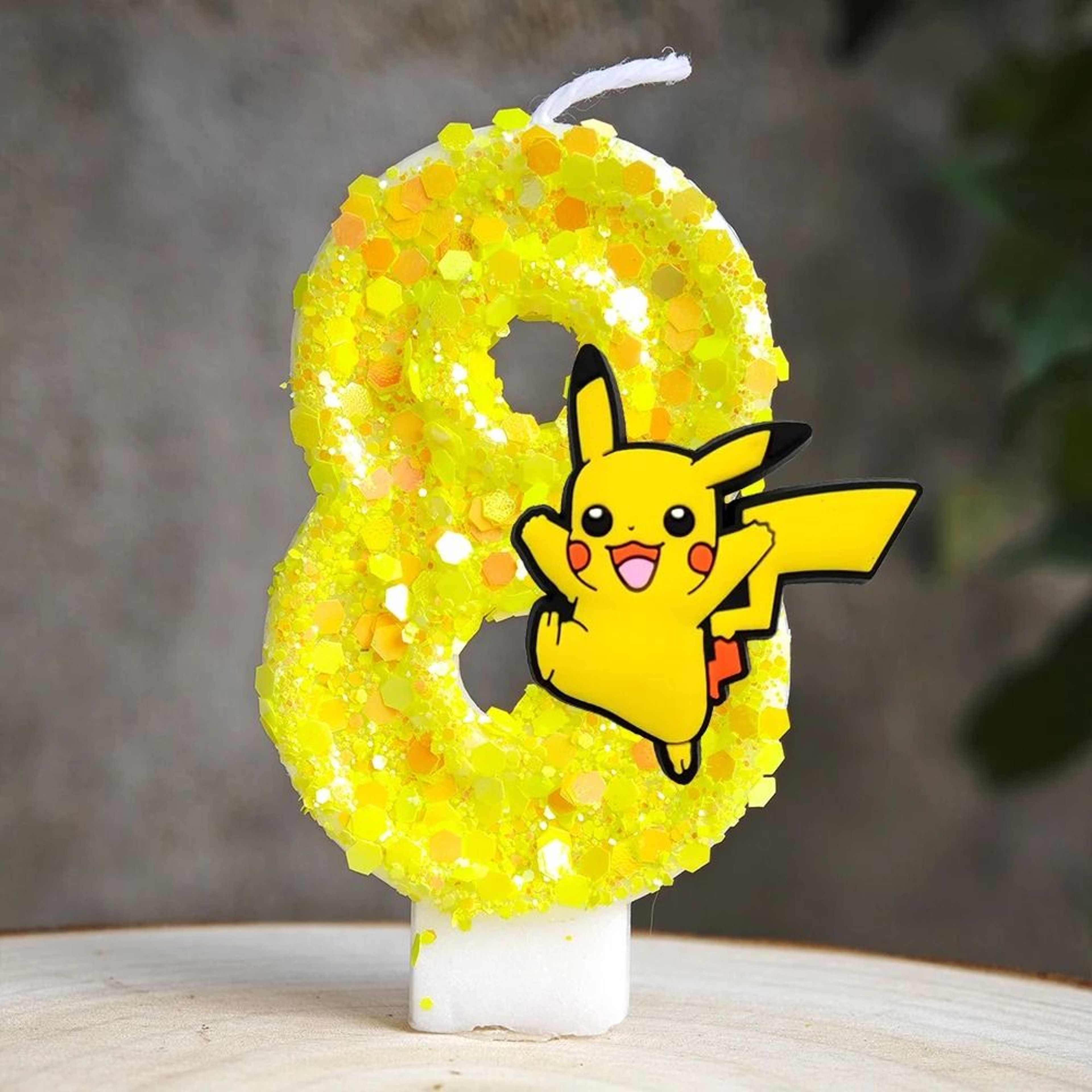 Pokemon Pikachu Cartoon 09 Number Birthday Candle Cake Topper For Kids Party 24