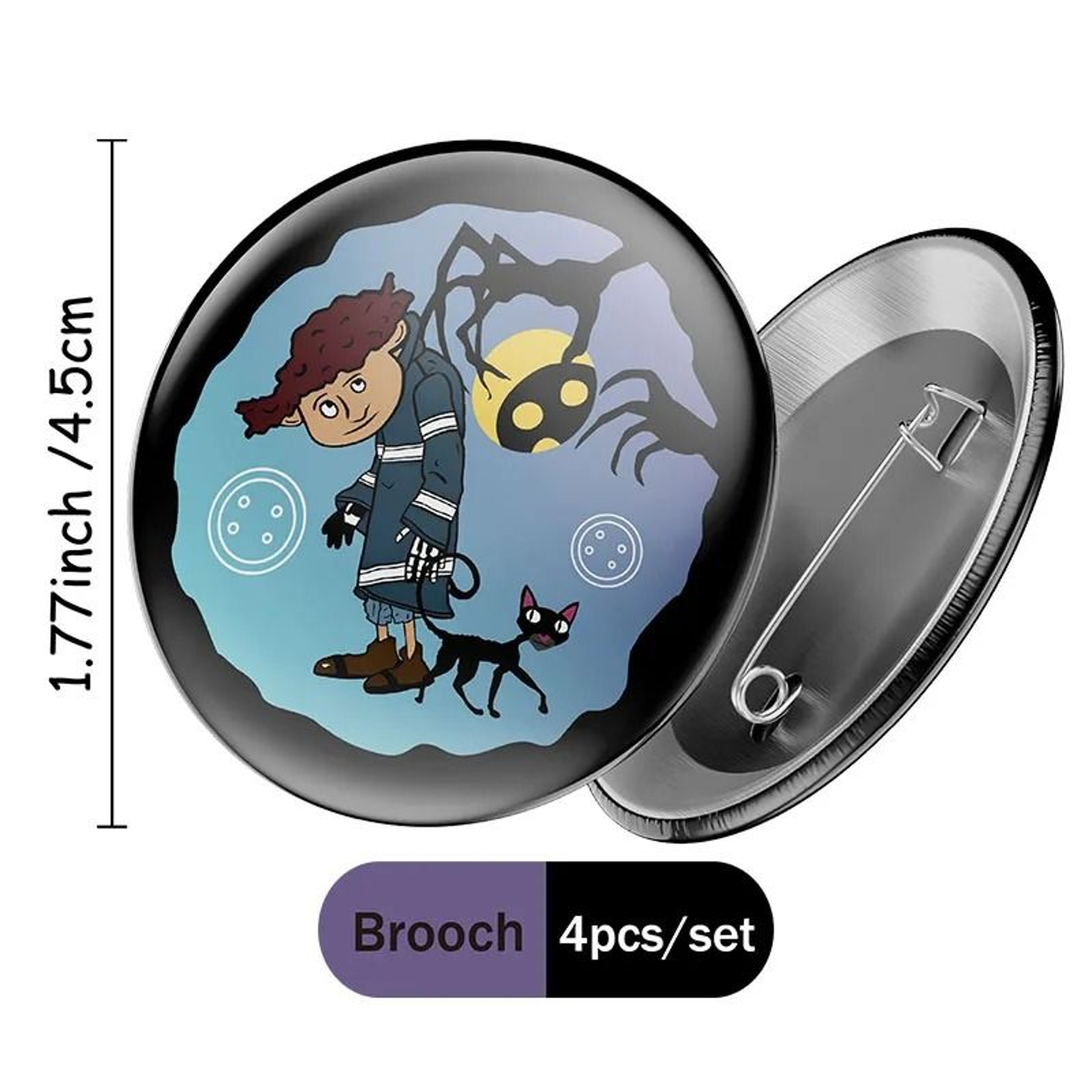 Cartoon Coraline Girl Theme DIY Birthday Party Decoration Set  Cake Supplies 19