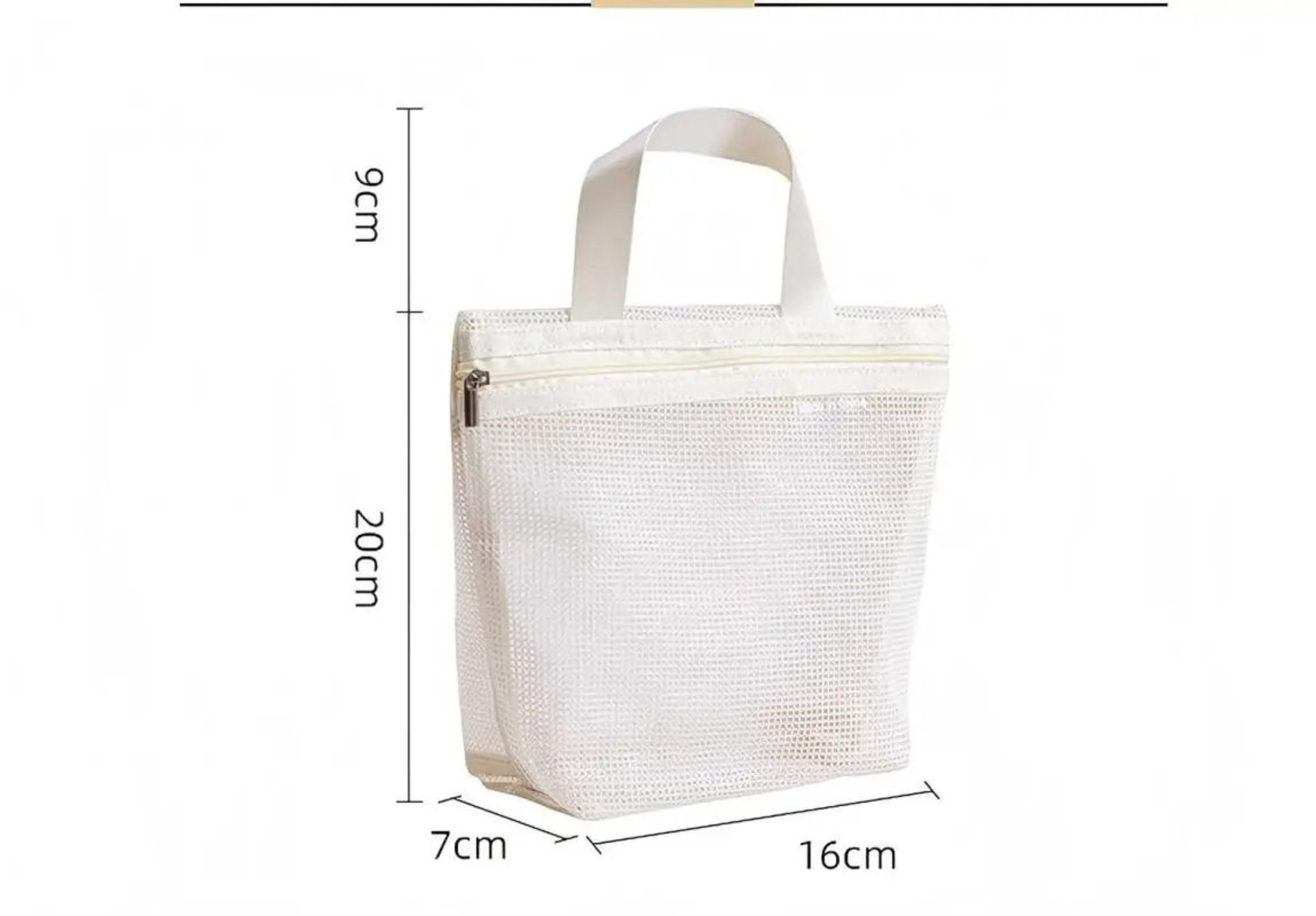 HOMEFISH Breathable Mesh Makeup Toiletry Bag Portable Shower Caddy Hanging Organizer 4