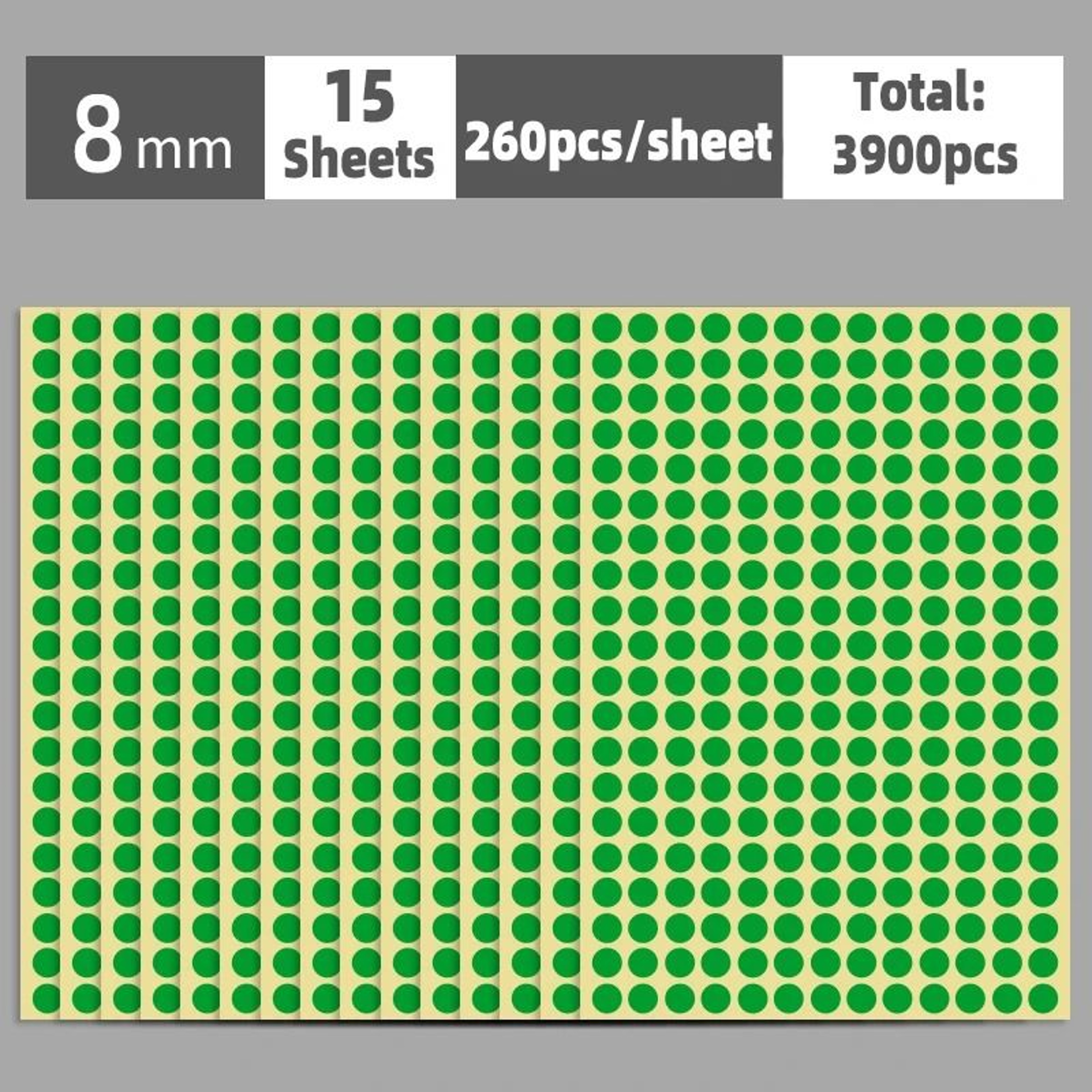 SelfAdhesive Color Dot Label Stickers 15 Sheets Round Coding Labels For Office  Crafts 16