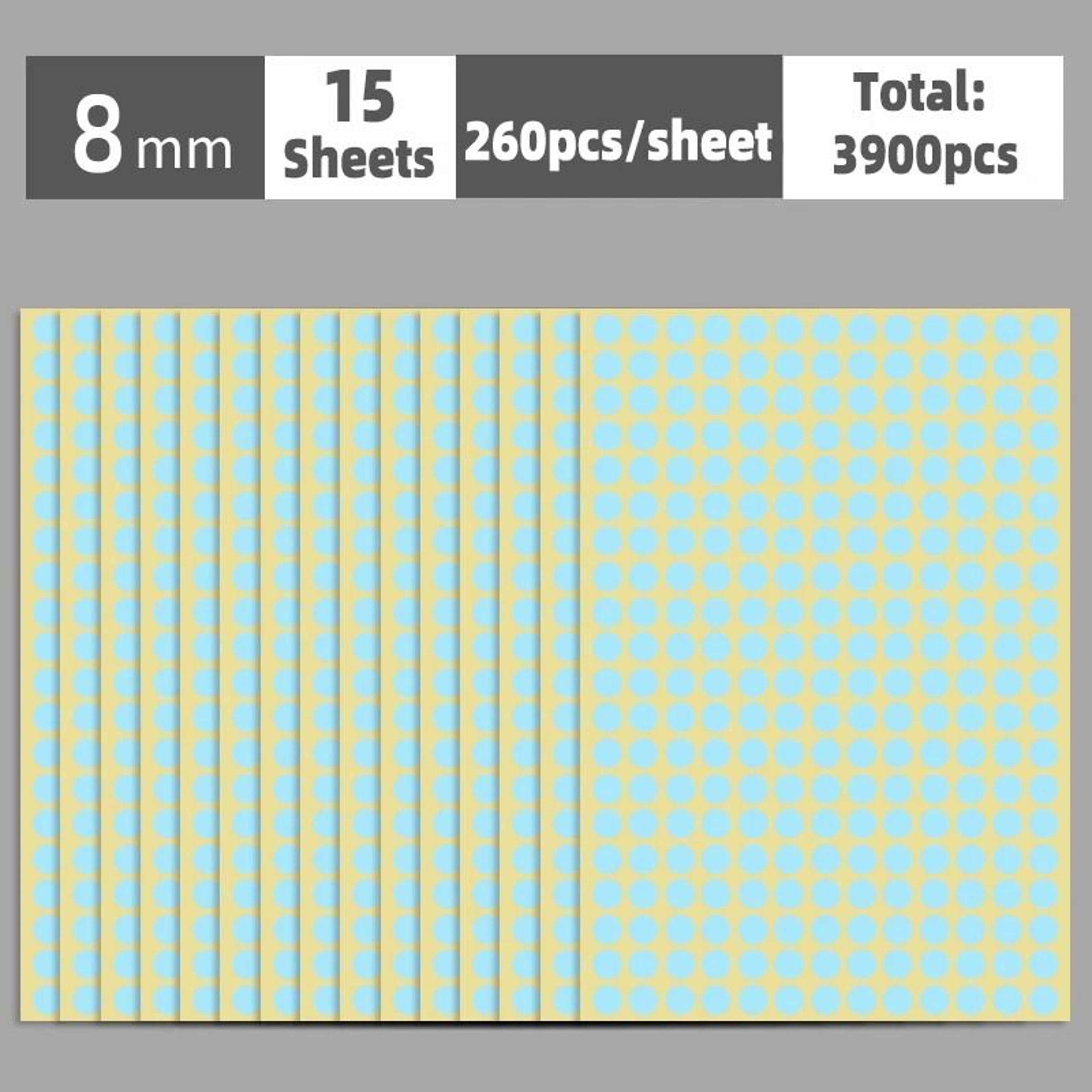 SelfAdhesive Color Dot Label Stickers 15 Sheets Round Coding Labels For Office  Crafts 18