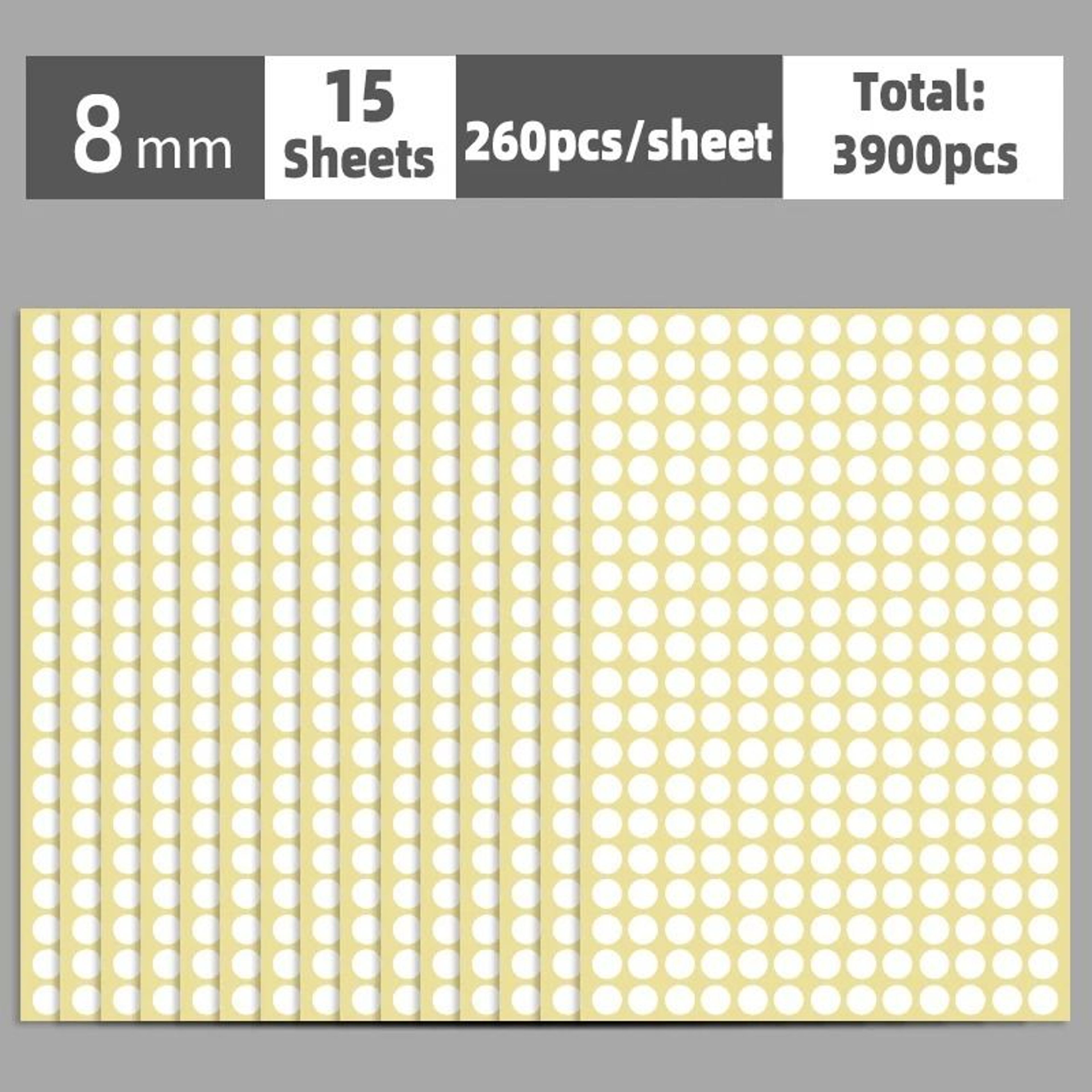 SelfAdhesive Color Dot Label Stickers 15 Sheets Round Coding Labels For Office  Crafts 7