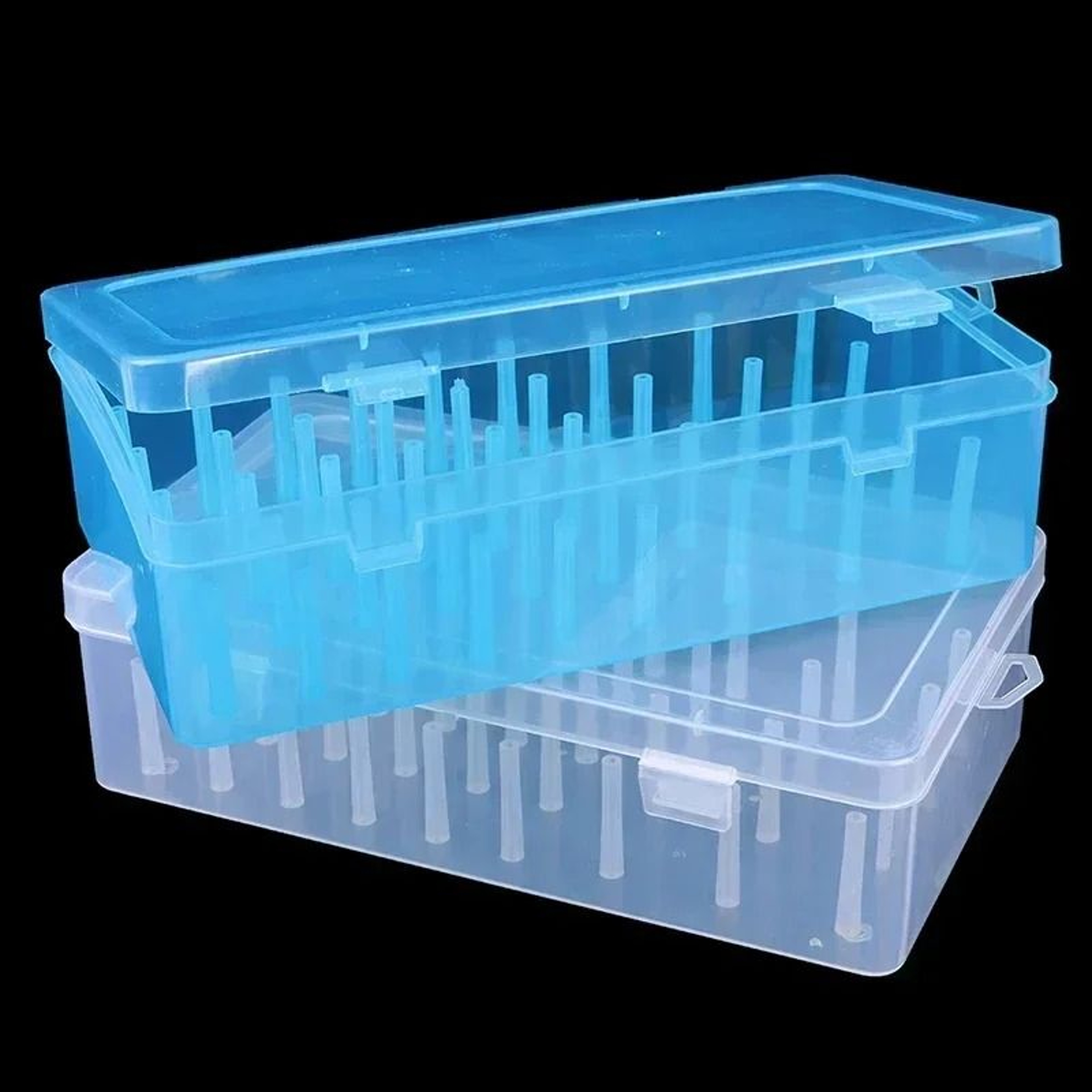 42Spool Sewing Thread Organizer Box Clear Plastic Bobbin Carrying Case Storage Container 3