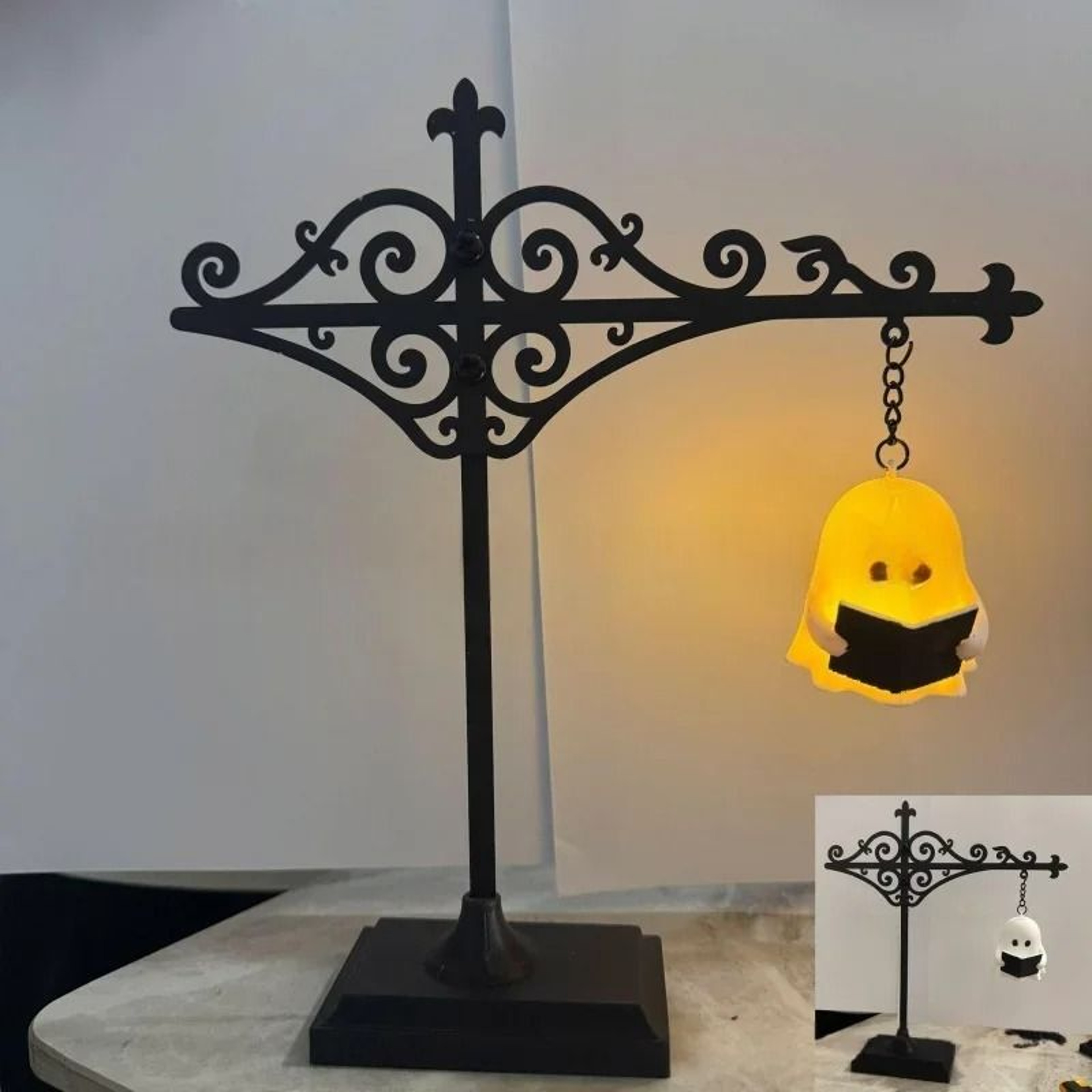Bookshelf Mini Library Lantern Lamp Bookcase Book Nook Accent Light For Reading Nook  Home Decor 11