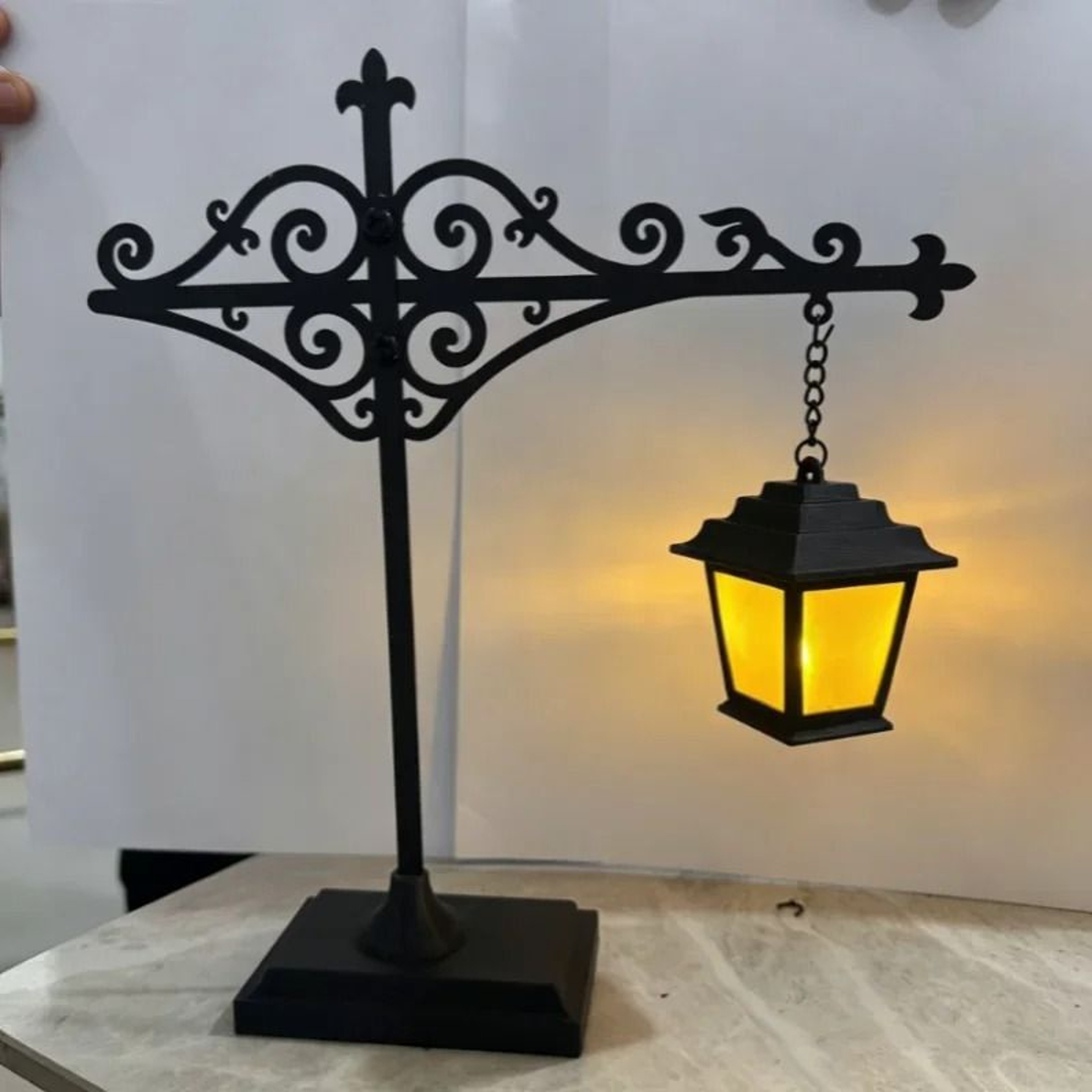 Bookshelf Mini Library Lantern Lamp Bookcase Book Nook Accent Light For Reading Nook  Home Decor 12