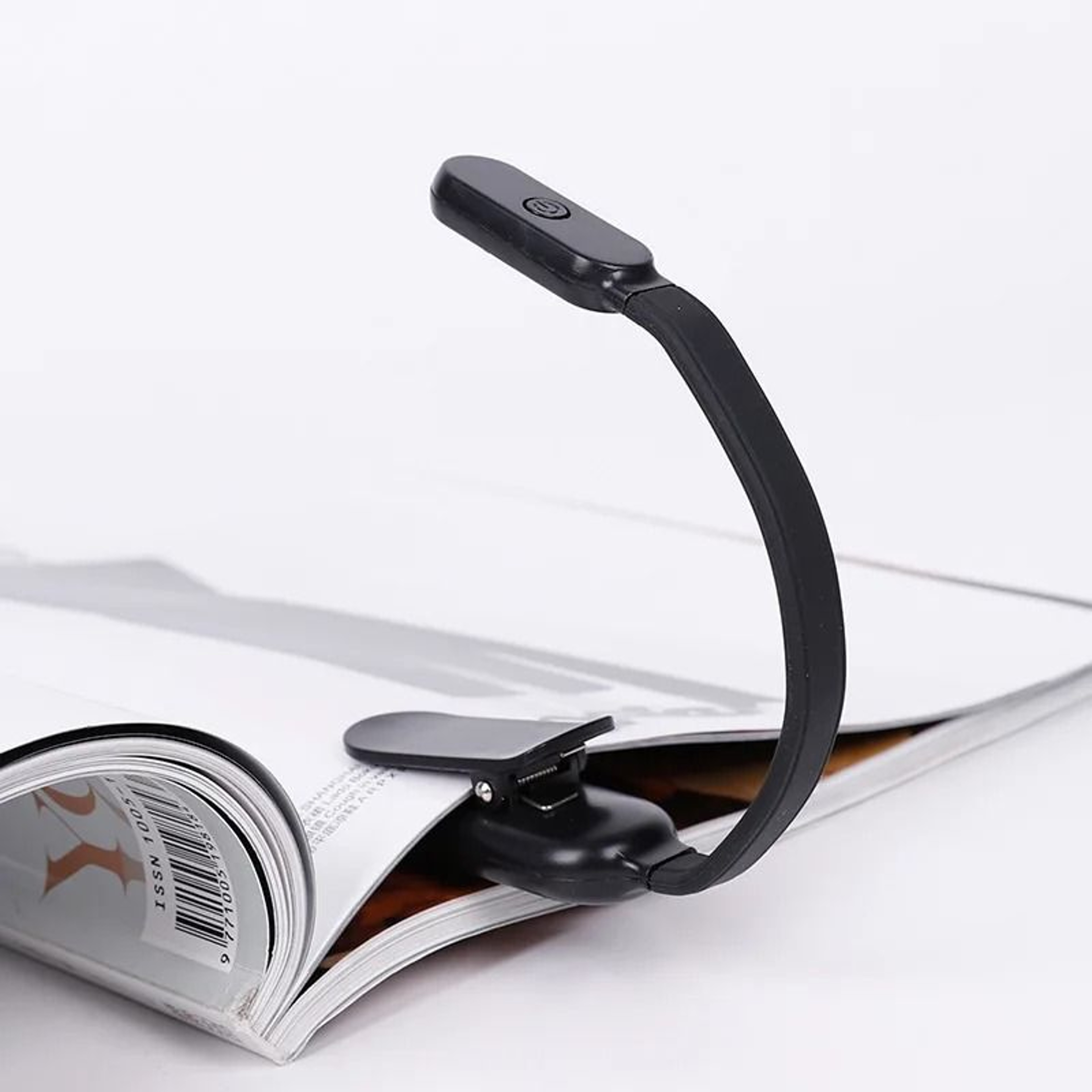 Mini LED USB Rechargeable ClipOn Reading Light Flexible Bedside Lamp  Portable Flashlight 1