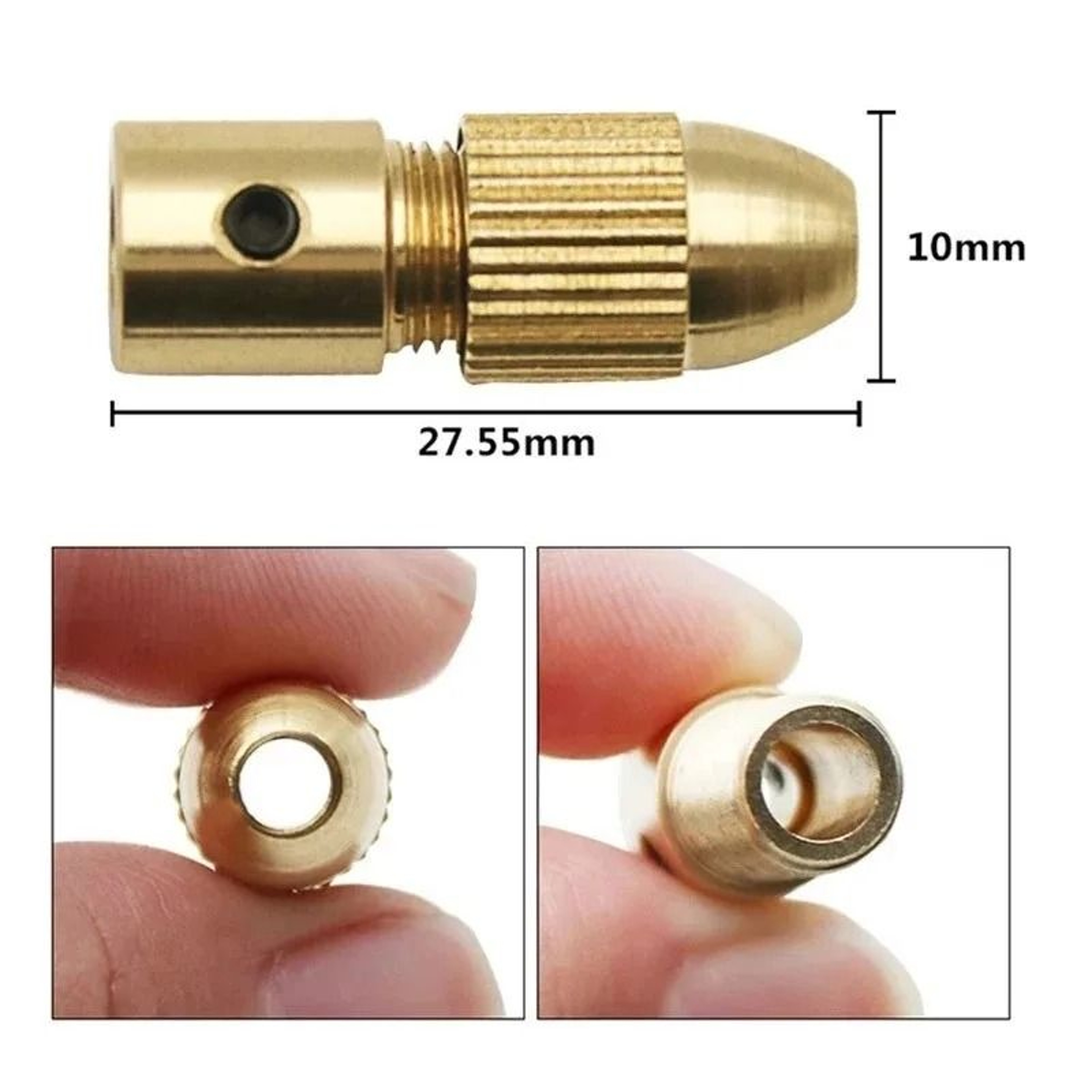 Mini Brass Drill Chuck Collet Set For Electric Motor Shaft Micro Twist Drill Bit Adapter 2