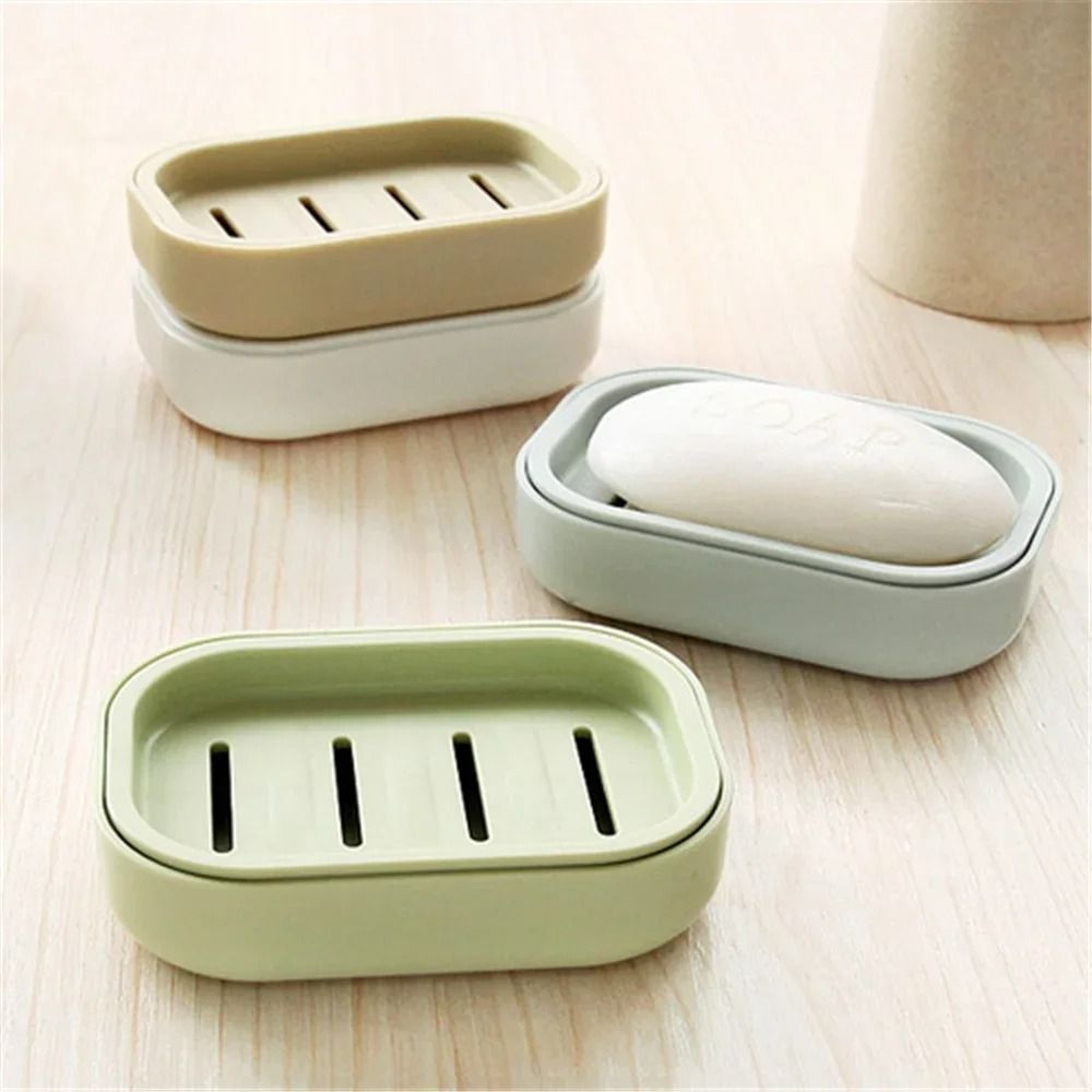 Portable Travel Plastic Soap Box Case Holder Sealed Bar Soap Dish Container For Bathroom Shower  Hi 0