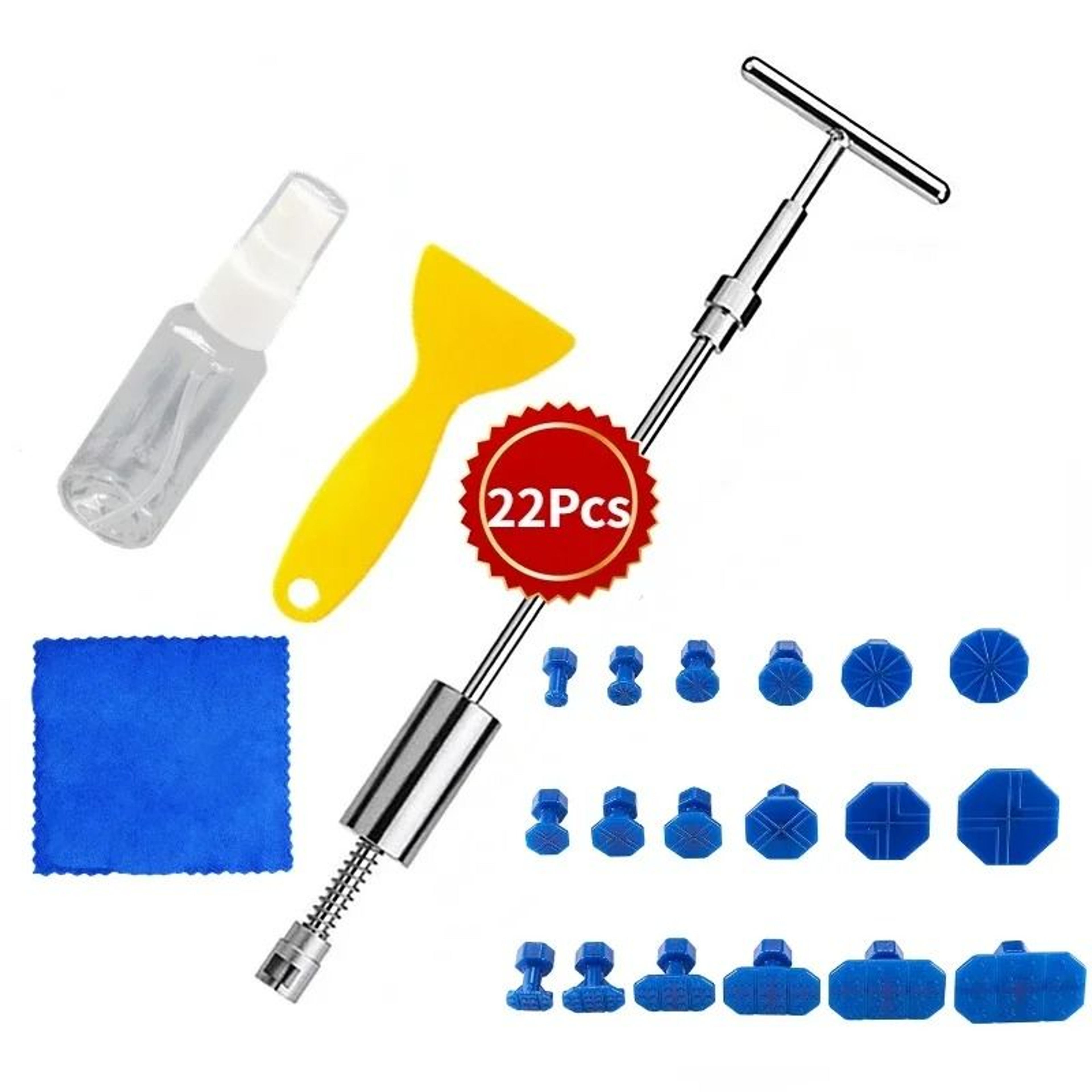Professional Auto Paintless Dent Repair Kit With EU Plug Glue Gun  Puller Set 7