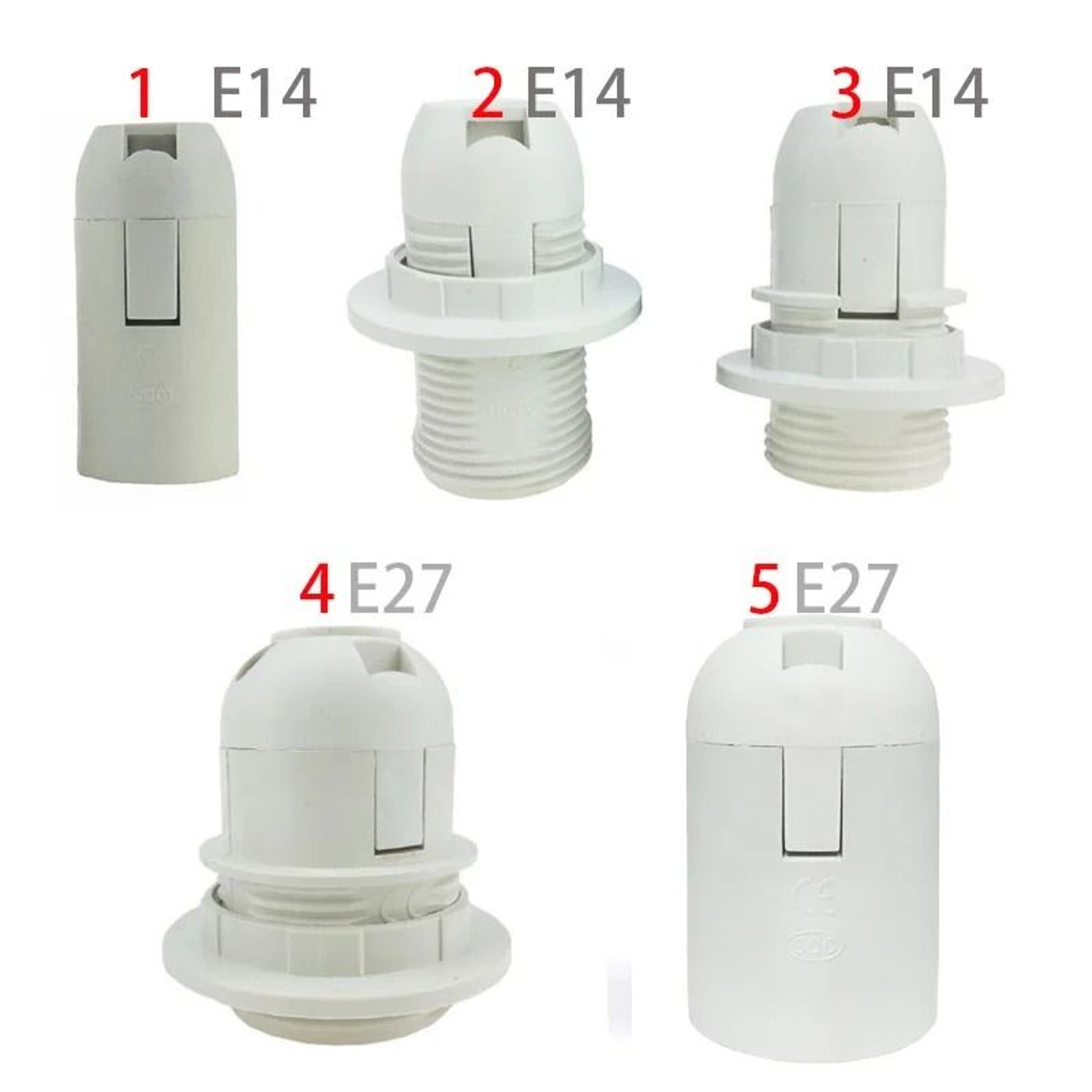 E14 E27 Screw LED Light Bulb Base Lamp Socket Adapter Converter 110V220V 0