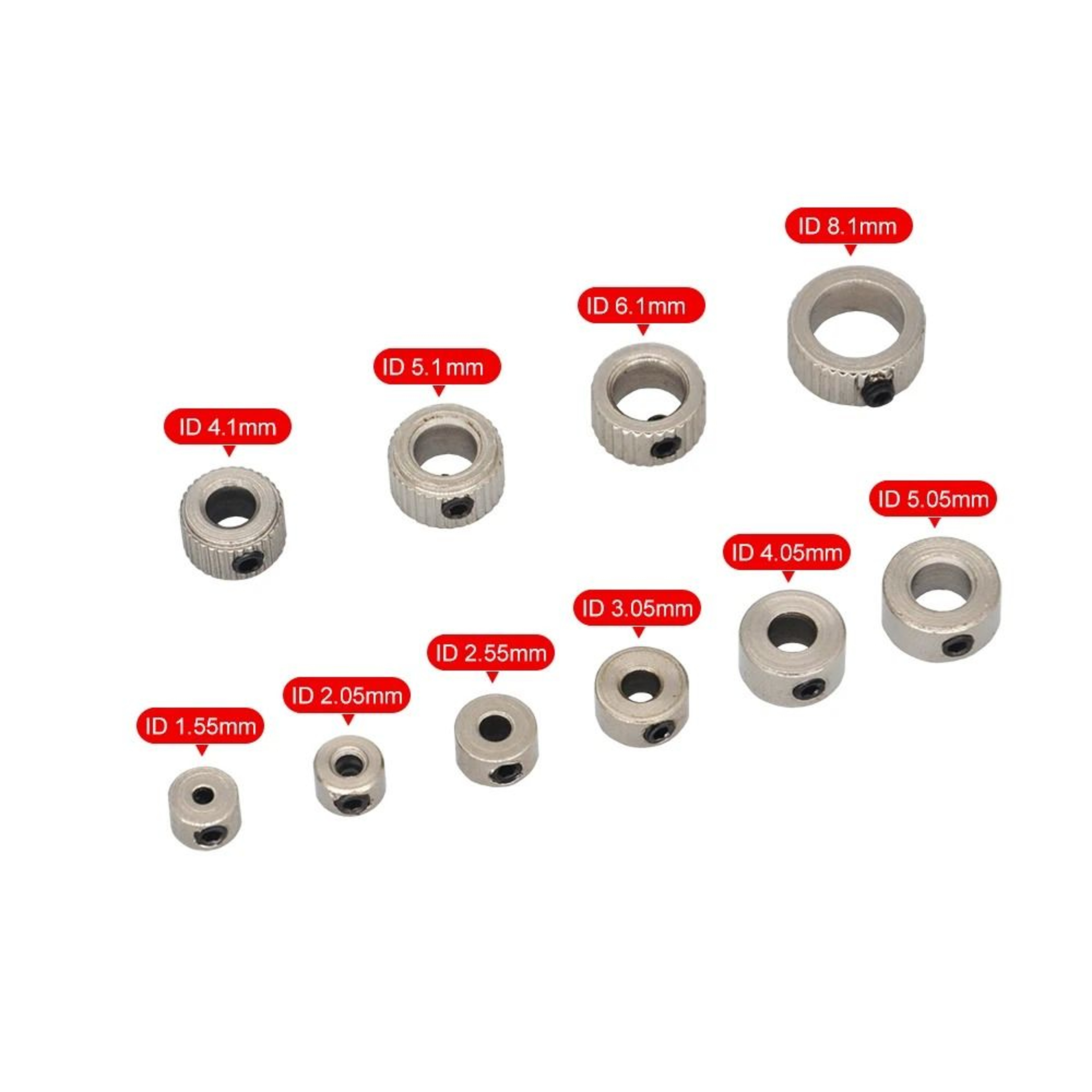 10Pcs Metal Wheel Lock Collar Shaft Axle Bushing Landing Gear Stopper For RC Model 2