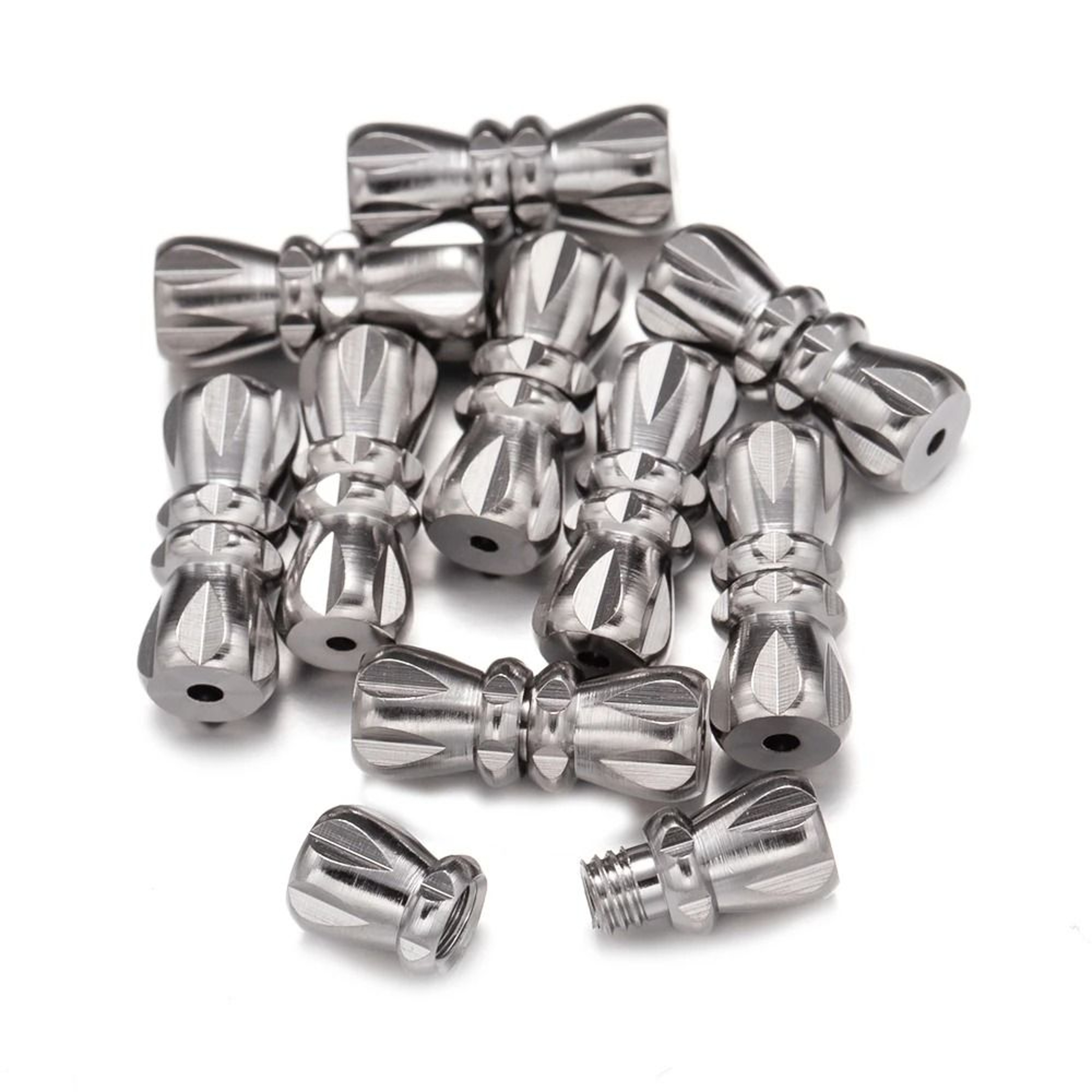 20Pcs Brass Screw Barrel Clasps Threaded Lock Connectors For DIY Jewelry 17