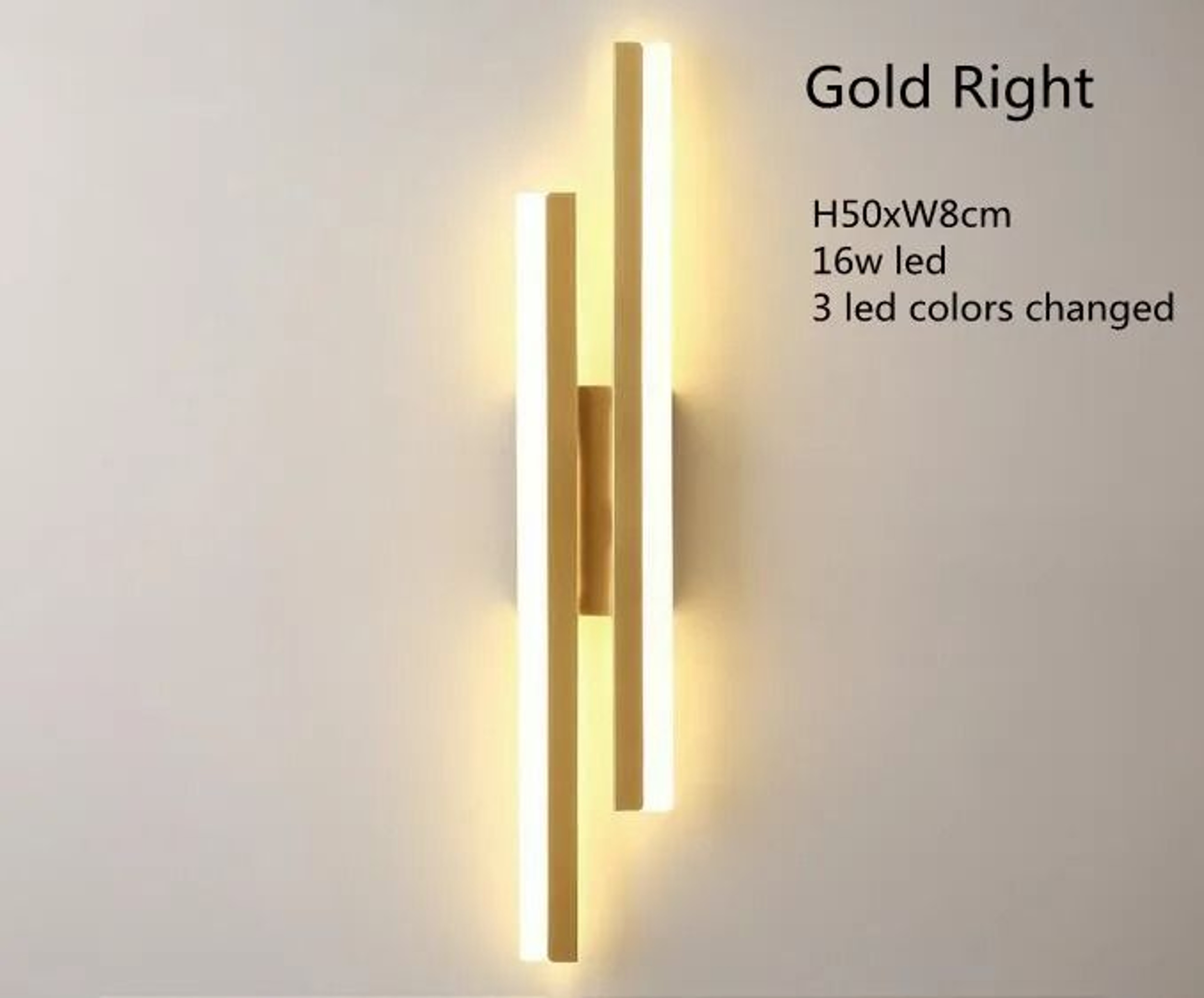 Modern Copper Pipe LED Wall Sconce Light Acrylic Shade Fixture For Bedroom 9