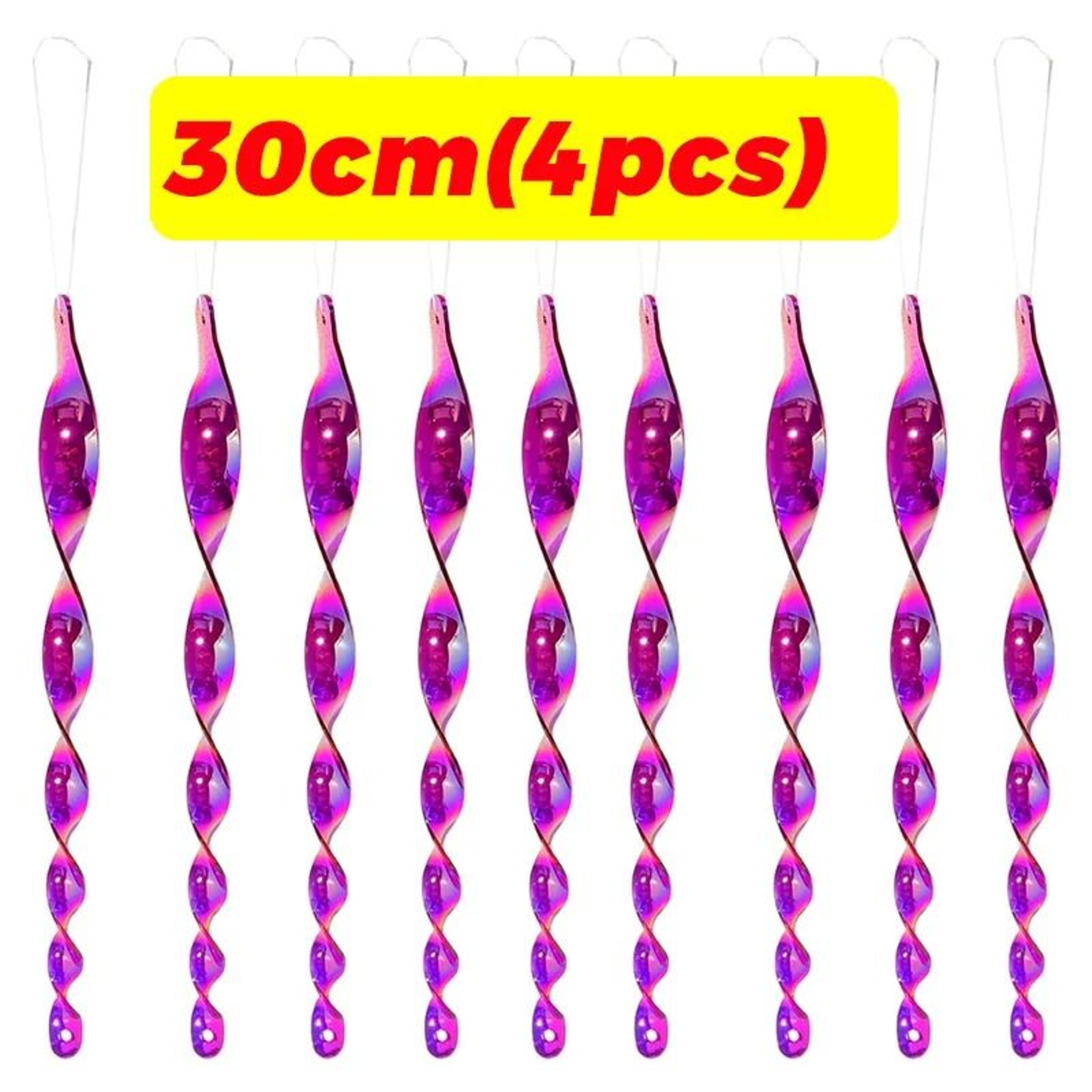 Reflective Bird Deterrent Spiral Rods Wind Rotating Scare Device Garden Decor 9