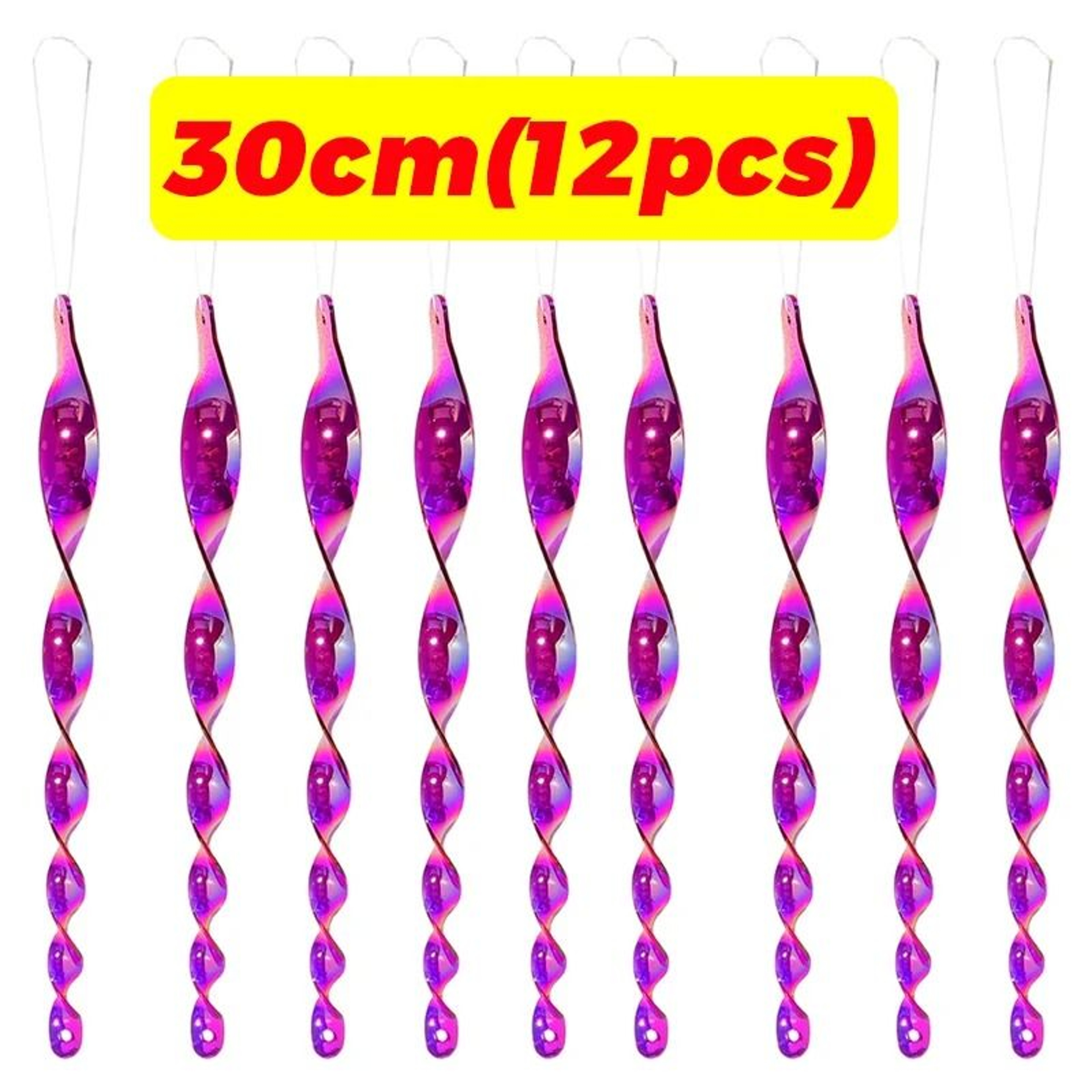 Reflective Bird Deterrent Spiral Rods Wind Rotating Scare Device Garden Decor 15